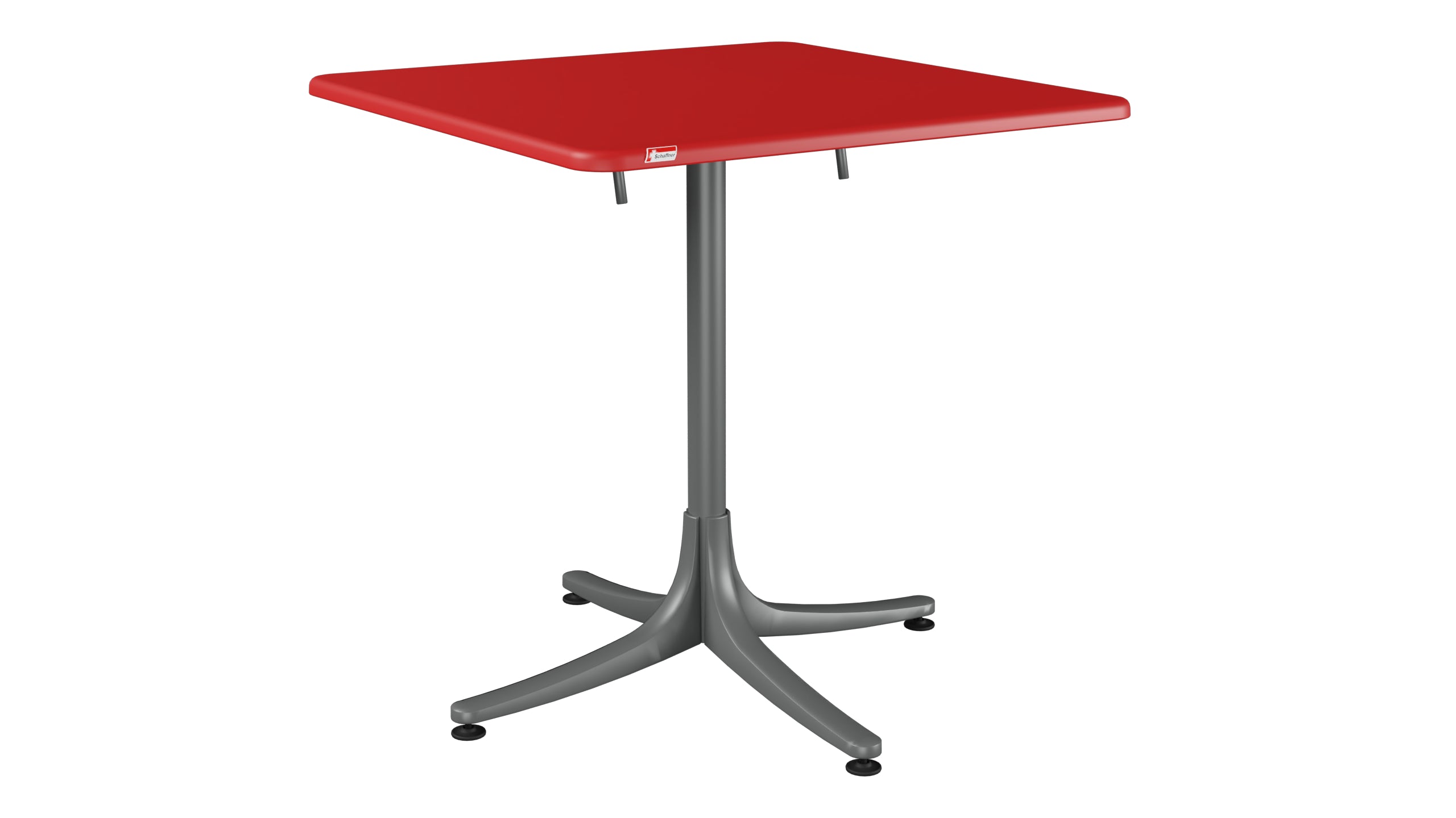 Schaffhausen Glasfaser-Gartentisch 70x70 klappbar in Rot präsentiert im Onlineshop von KAQTU Design AG. Gartentisch ist von Schaffner