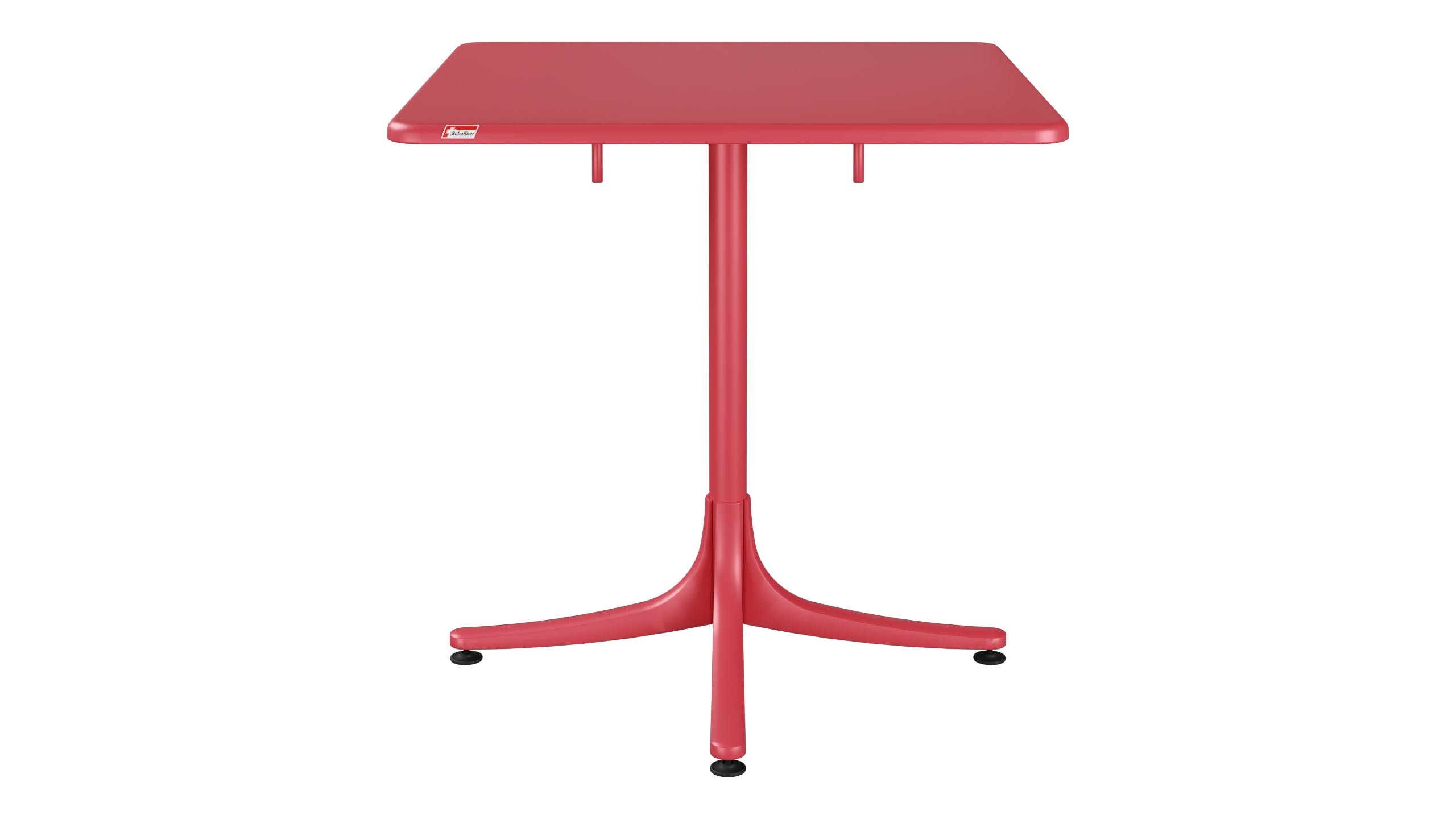 Schaffhausen Glasfaser-Gartentisch 70x70 klappbar in Ahornrot präsentiert im Onlineshop von KAQTU Design AG. Gartentisch ist von Schaffner