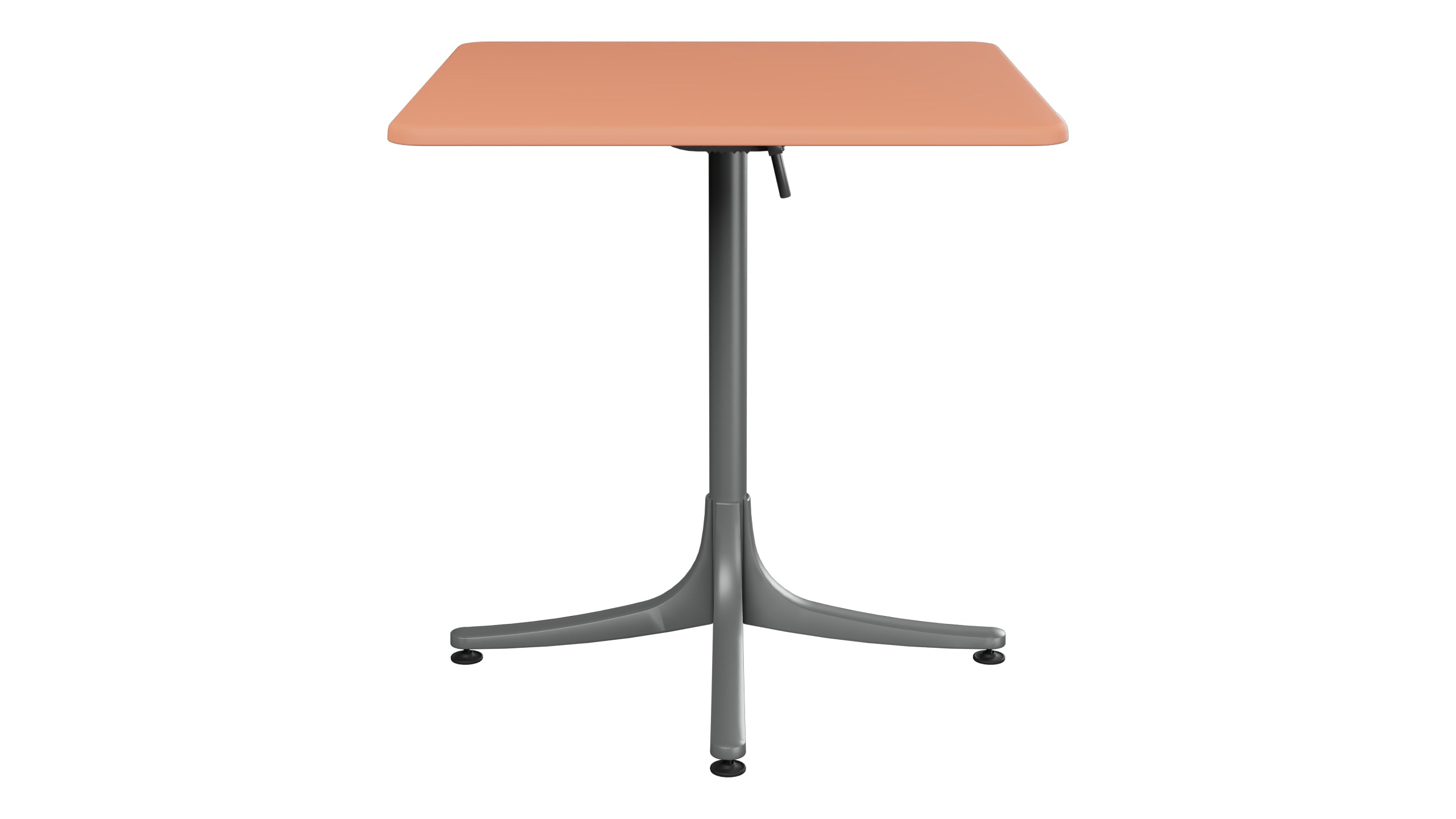 Schaffhausen Glasfaser-Gartentisch 70x70 klappbar in Pastellterracotta präsentiert im Onlineshop von KAQTU Design AG. Gartentisch ist von Schaffner