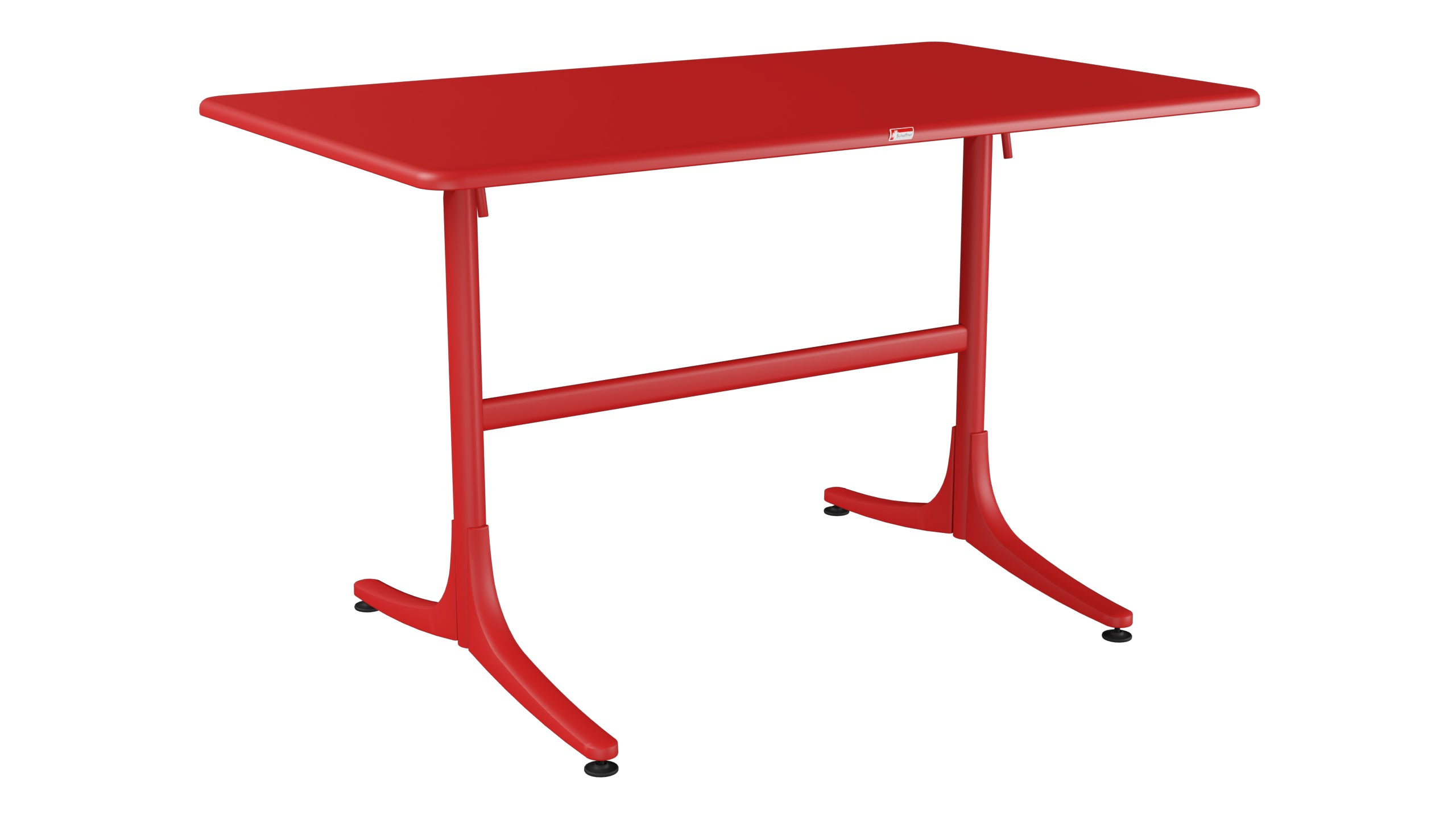 Schaffhausen Glasfaser-Gartentisch 120x70 klappbar in Rot präsentiert im Onlineshop von KAQTU Design AG. Gartentisch ist von Schaffner