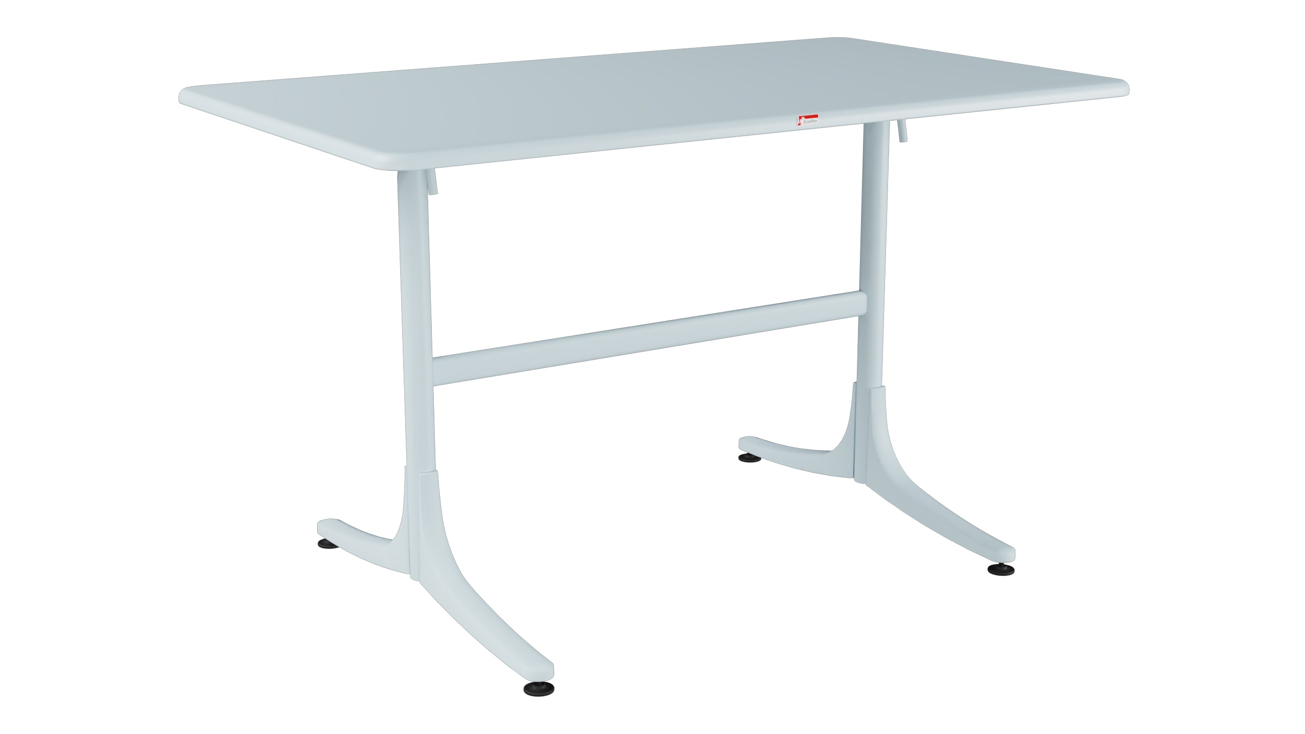 Schaffhausen Glasfaser-Gartentisch 120x70 klappbar in Pastellblau präsentiert im Onlineshop von KAQTU Design AG. Gartentisch ist von Schaffner