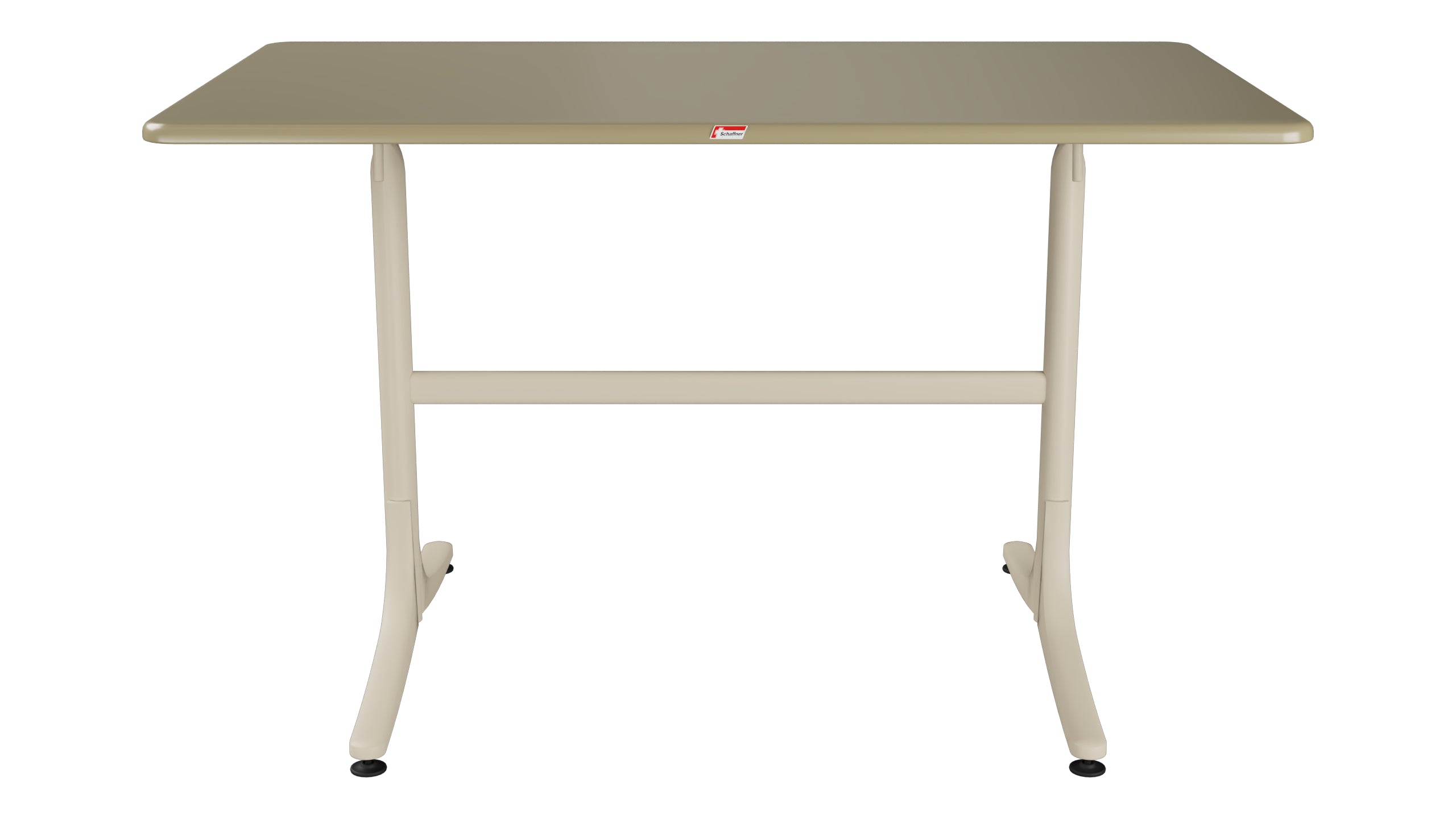 Schaffhausen Glasfaser-Gartentisch 120x70 klappbar in Champagner präsentiert im Onlineshop von KAQTU Design AG. Gartentisch ist von Schaffner