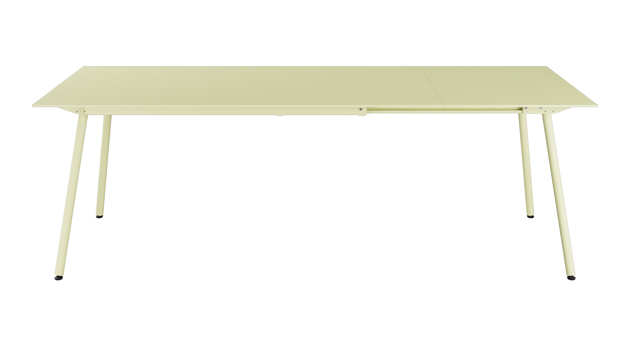 Locarno Glasfaser-Gartentisch 160/220x90 ausziehbar in Buchsbaumgelb präsentiert im Onlineshop von KAQTU Design AG. Gartentisch ist von Schaffner