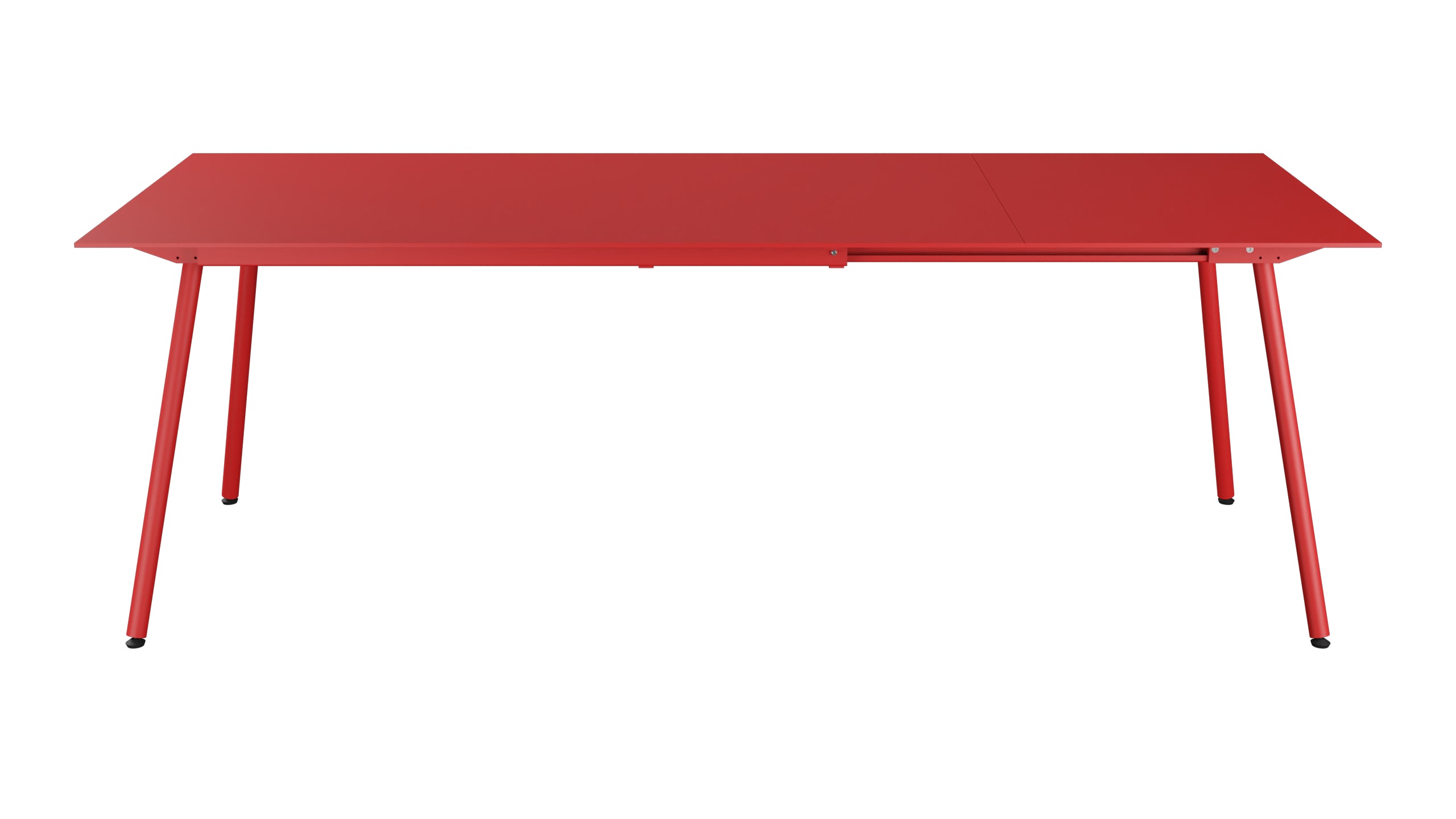Locarno Glasfaser-Gartentisch 160/220x90 ausziehbar in Rot präsentiert im Onlineshop von KAQTU Design AG. Gartentisch ist von Schaffner
