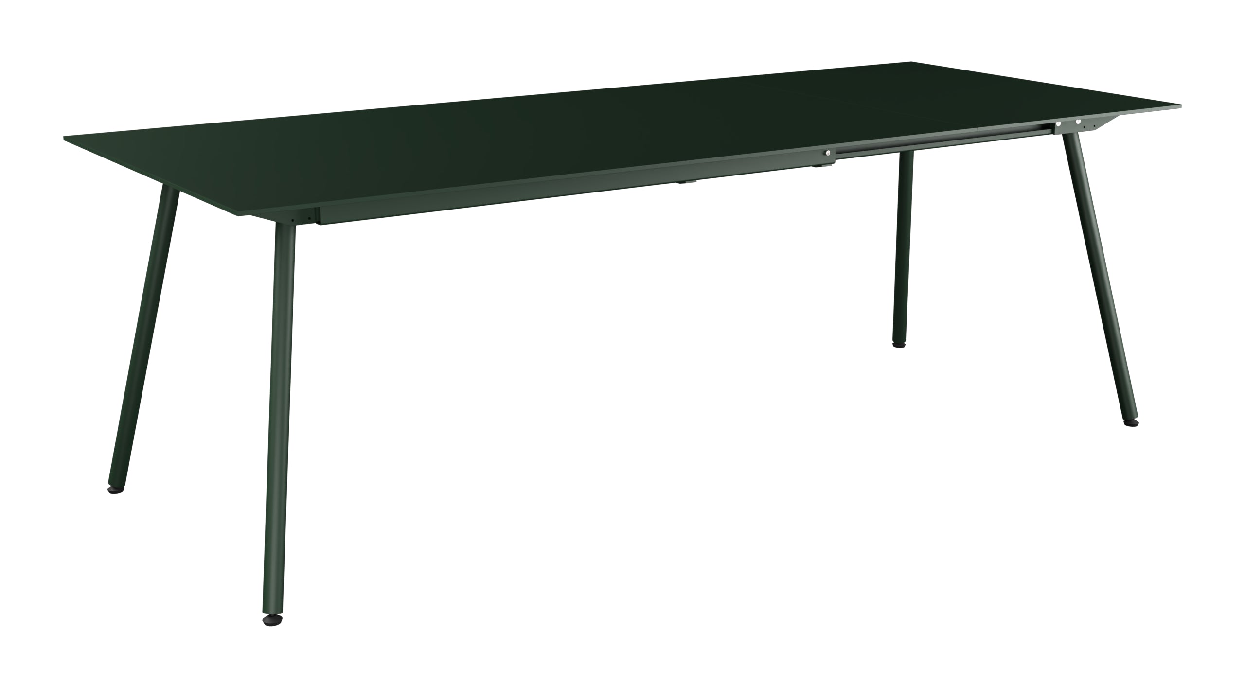 Locarno Glasfaser-Gartentisch 160/220x90 ausziehbar in Tannengrün präsentiert im Onlineshop von KAQTU Design AG. Gartentisch ist von Schaffner