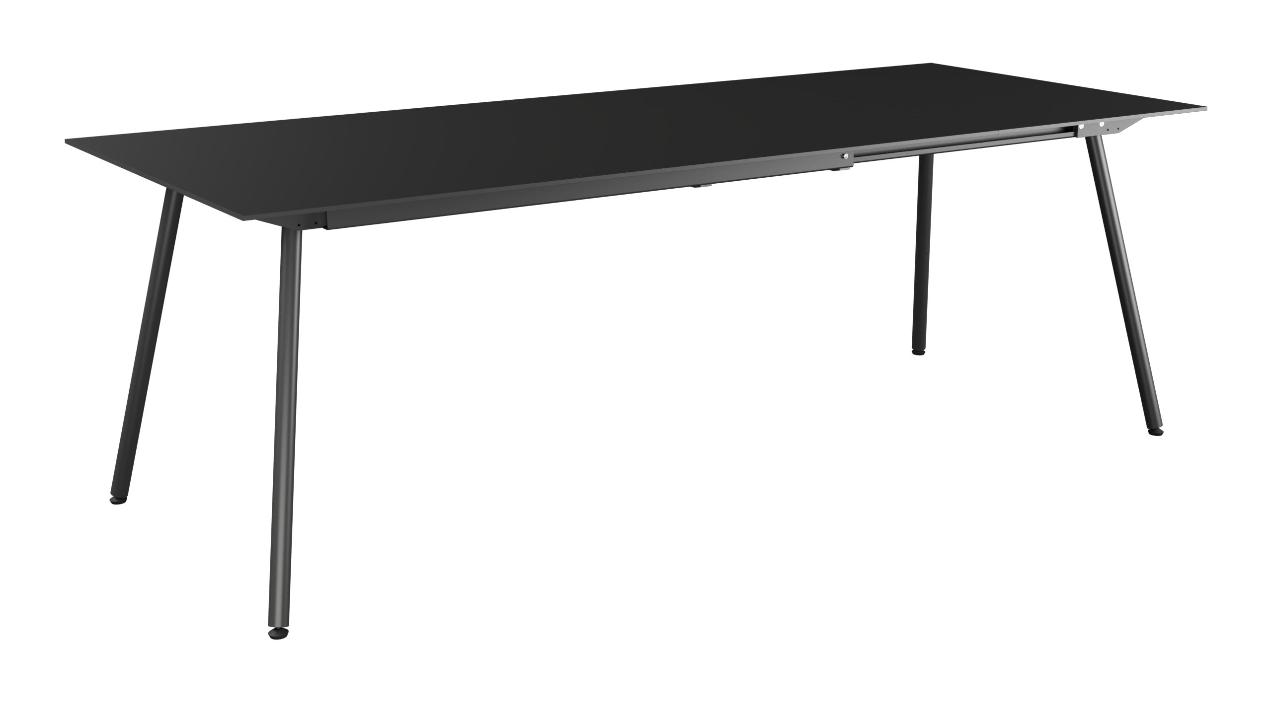 Locarno Glasfaser-Gartentisch 160/220x90 ausziehbar in Anthrazit präsentiert im Onlineshop von KAQTU Design AG. Gartentisch ist von Schaffner