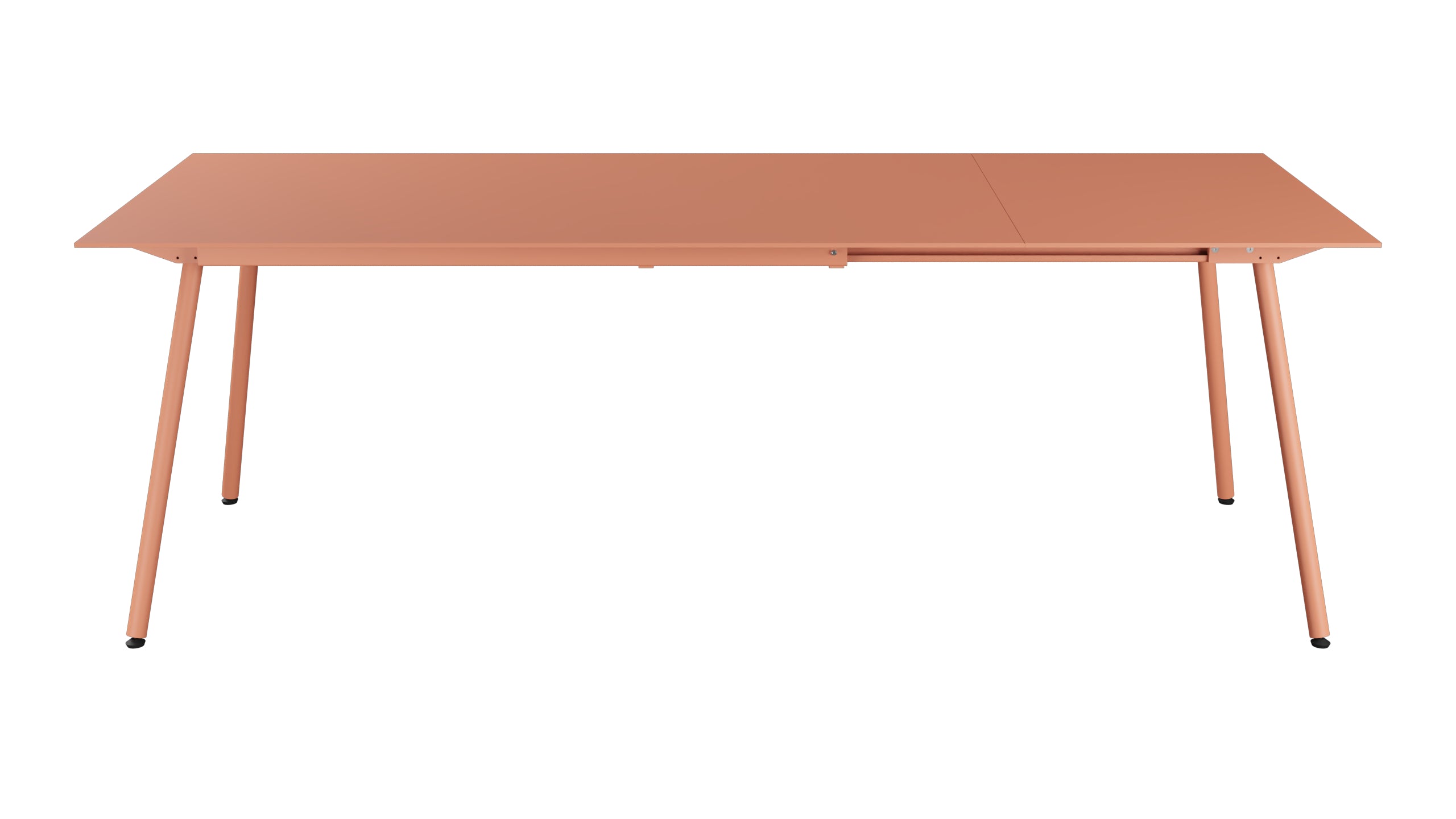 Locarno Glasfaser-Gartentisch 160/220x90 ausziehbar in Pastellterracotta präsentiert im Onlineshop von KAQTU Design AG. Gartentisch ist von Schaffner
