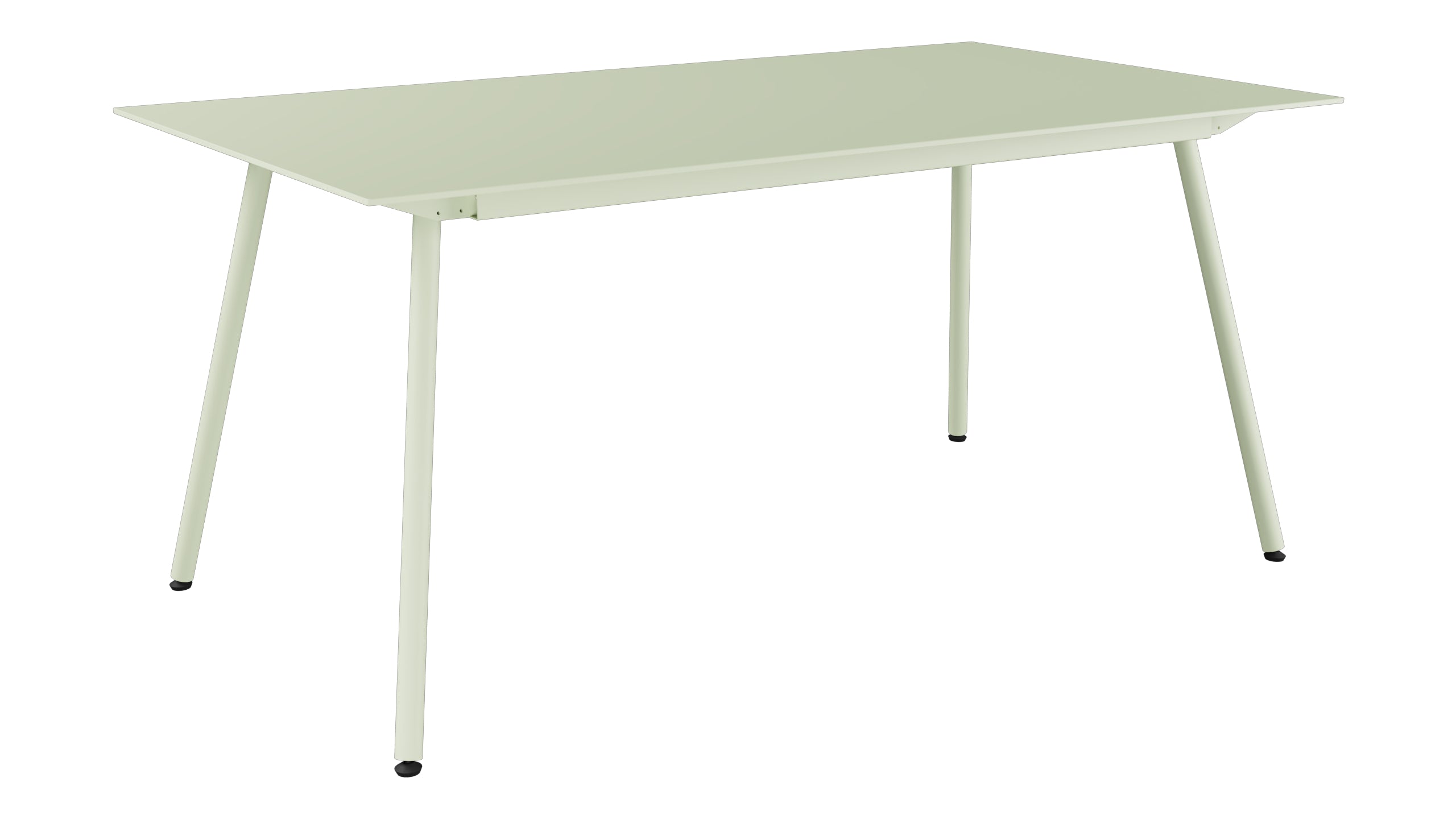 Locarno Glasfaser-Gartentisch 160x90 in Pastellgrün präsentiert im Onlineshop von KAQTU Design AG. Gartentisch ist von Schaffner