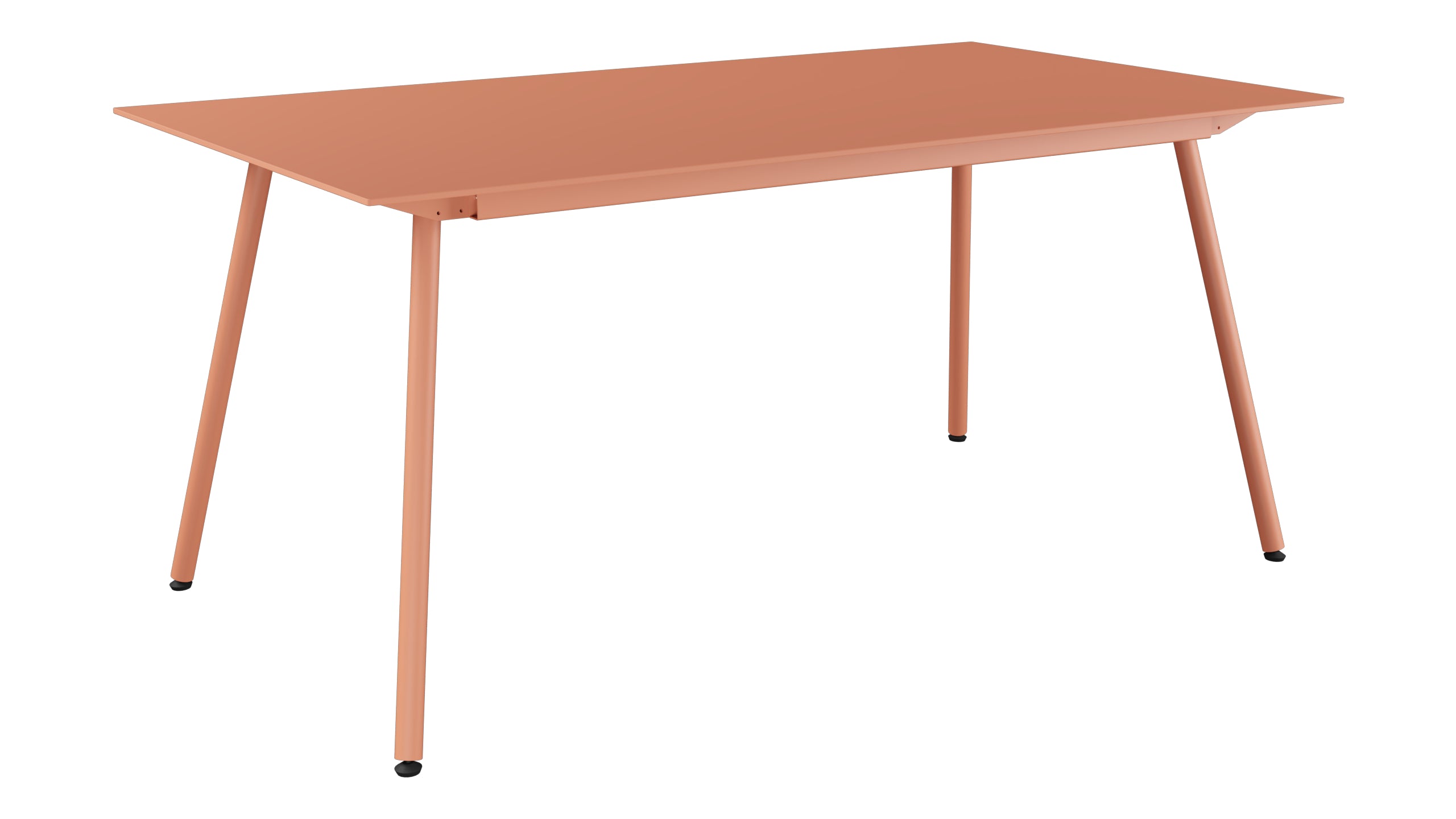 Locarno Glasfaser-Gartentisch 160x90 in Pastellterracotta präsentiert im Onlineshop von KAQTU Design AG. Gartentisch ist von Schaffner