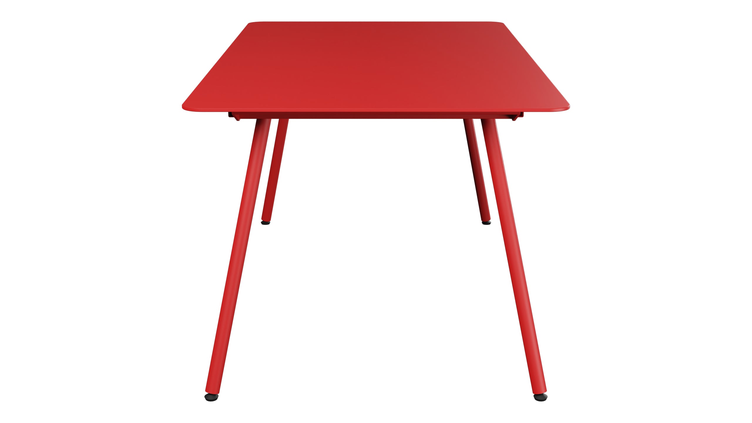 Locarno Glasfaser-Gartentisch 160x90 gerundete Ecken in Rot präsentiert im Onlineshop von KAQTU Design AG. Gartentisch ist von Schaffner
