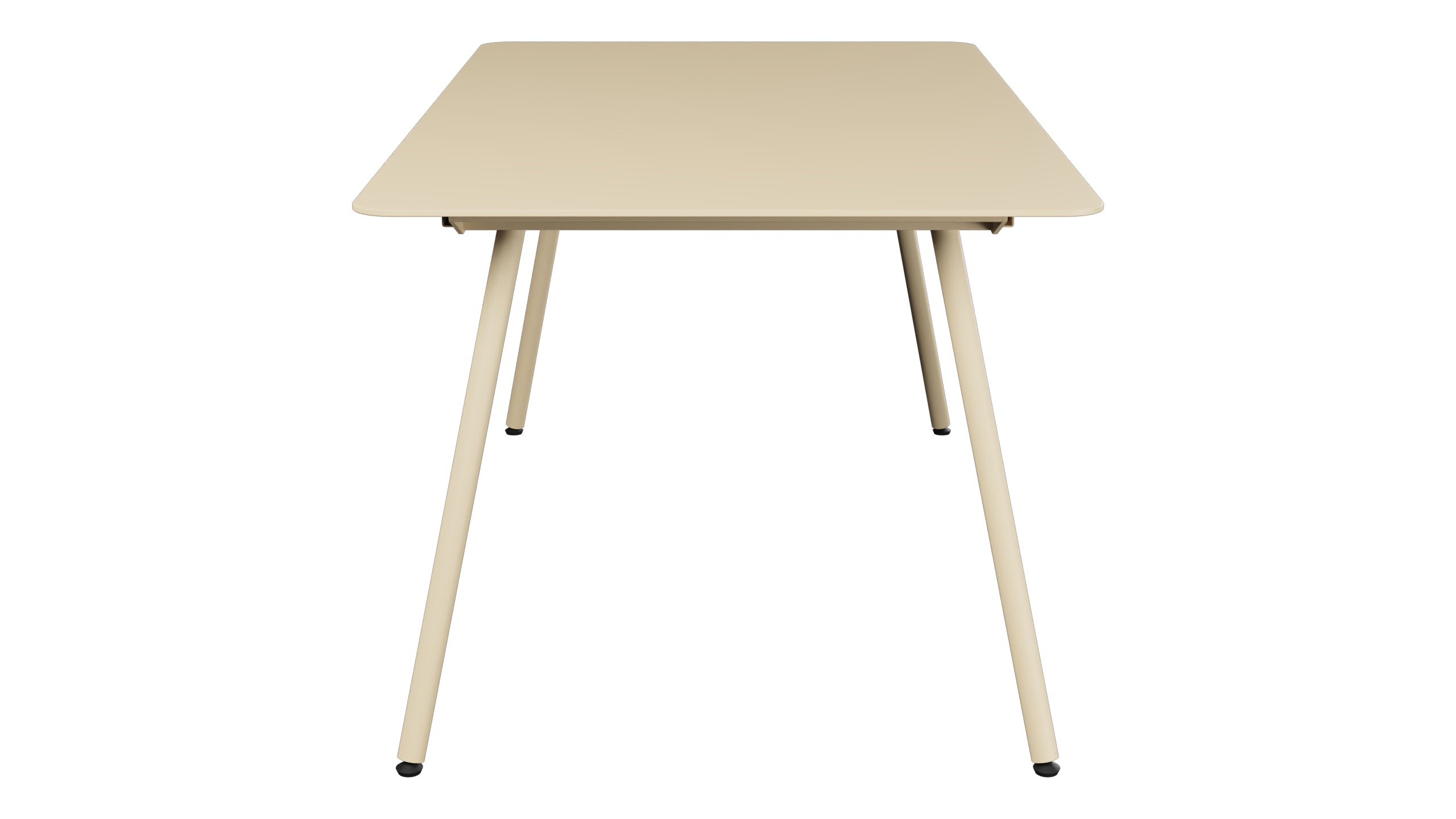 Locarno Glasfaser-Gartentisch 160x90 gerundete Ecken in Pastellbraun präsentiert im Onlineshop von KAQTU Design AG. Gartentisch ist von Schaffner