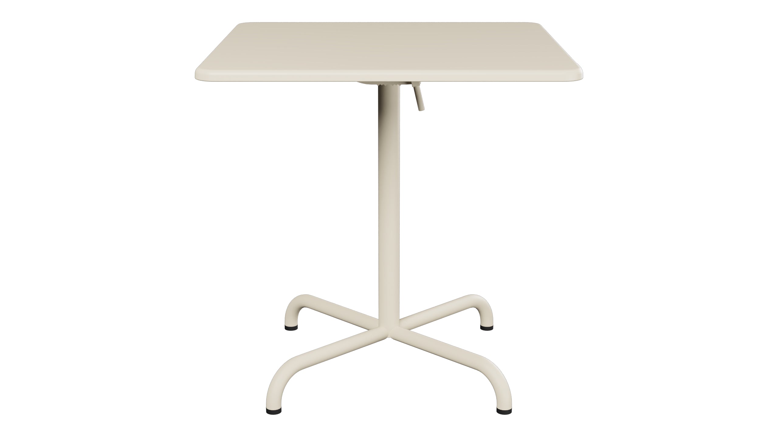 Davos Glasfaser-Gartentisch 70x70 klappbar in Pastellsand präsentiert im Onlineshop von KAQTU Design AG. Gartentisch ist von Schaffner