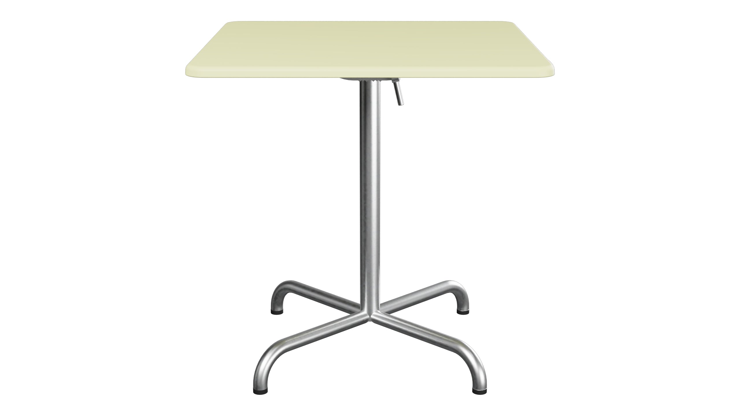 Davos Glasfaser-Gartentisch 70x70 klappbar in Buchsbaumgelb präsentiert im Onlineshop von KAQTU Design AG. Gartentisch ist von Schaffner
