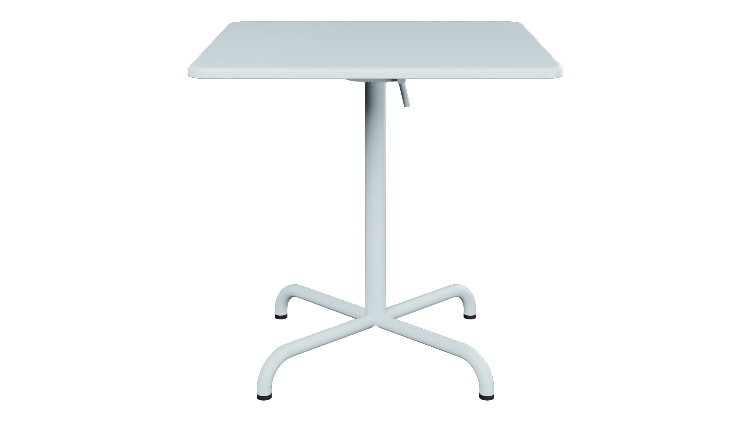 Davos Glasfaser-Gartentisch 70x70 klappbar in Pastellblau präsentiert im Onlineshop von KAQTU Design AG. Gartentisch ist von Schaffner