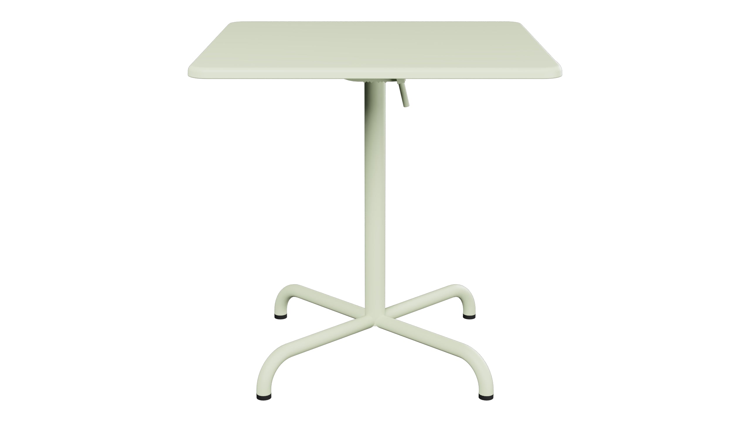 Davos Glasfaser-Gartentisch 70x70 klappbar in Pastellgrün präsentiert im Onlineshop von KAQTU Design AG. Gartentisch ist von Schaffner