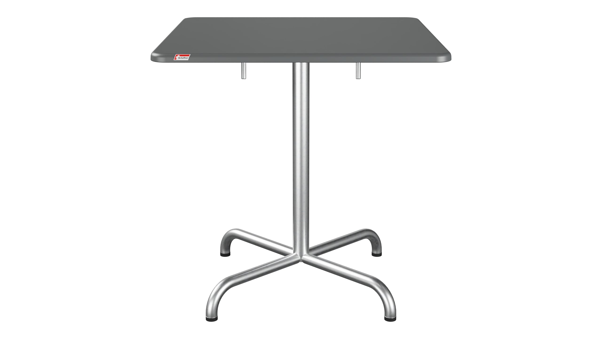 Davos Glasfaser-Gartentisch 70x70 klappbar in Graphit präsentiert im Onlineshop von KAQTU Design AG. Gartentisch ist von Schaffner
