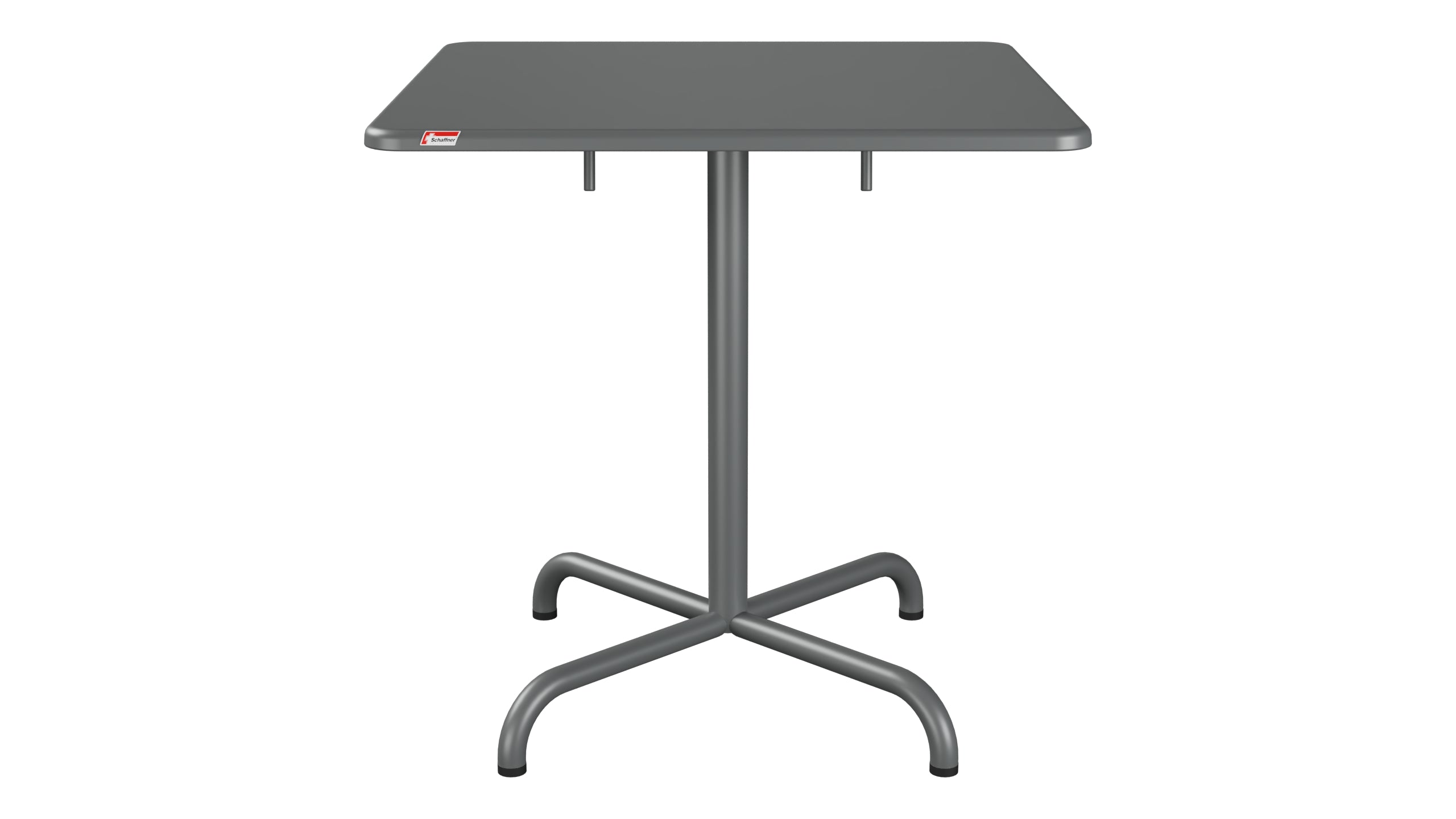 Davos Glasfaser-Gartentisch 70x70 klappbar in Graphit präsentiert im Onlineshop von KAQTU Design AG. Gartentisch ist von Schaffner