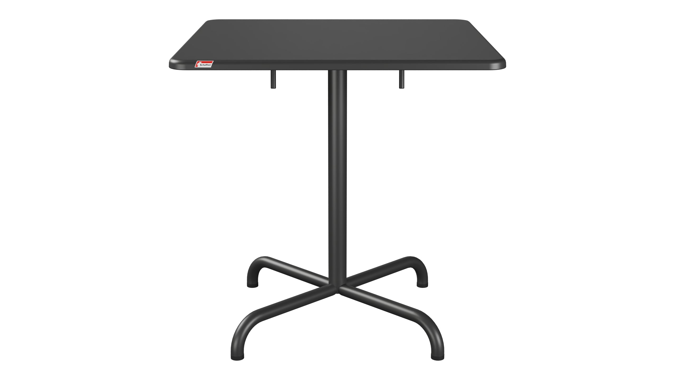 Davos Glasfaser-Gartentisch 70x70 klappbar in Anthrazit präsentiert im Onlineshop von KAQTU Design AG. Gartentisch ist von Schaffner