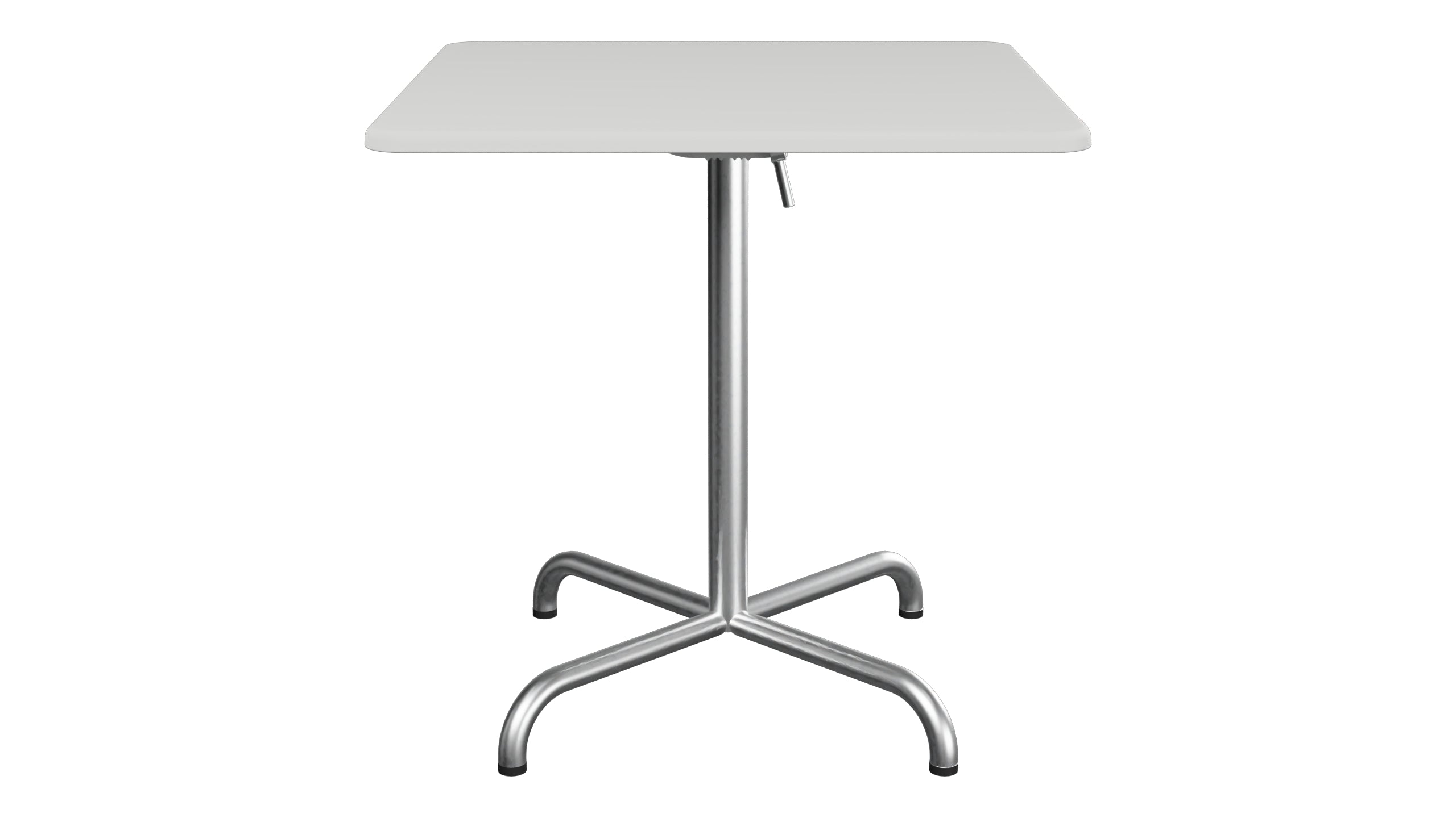 Davos Glasfaser-Gartentisch 70x70 klappbar in Alusilber präsentiert im Onlineshop von KAQTU Design AG. Gartentisch ist von Schaffner