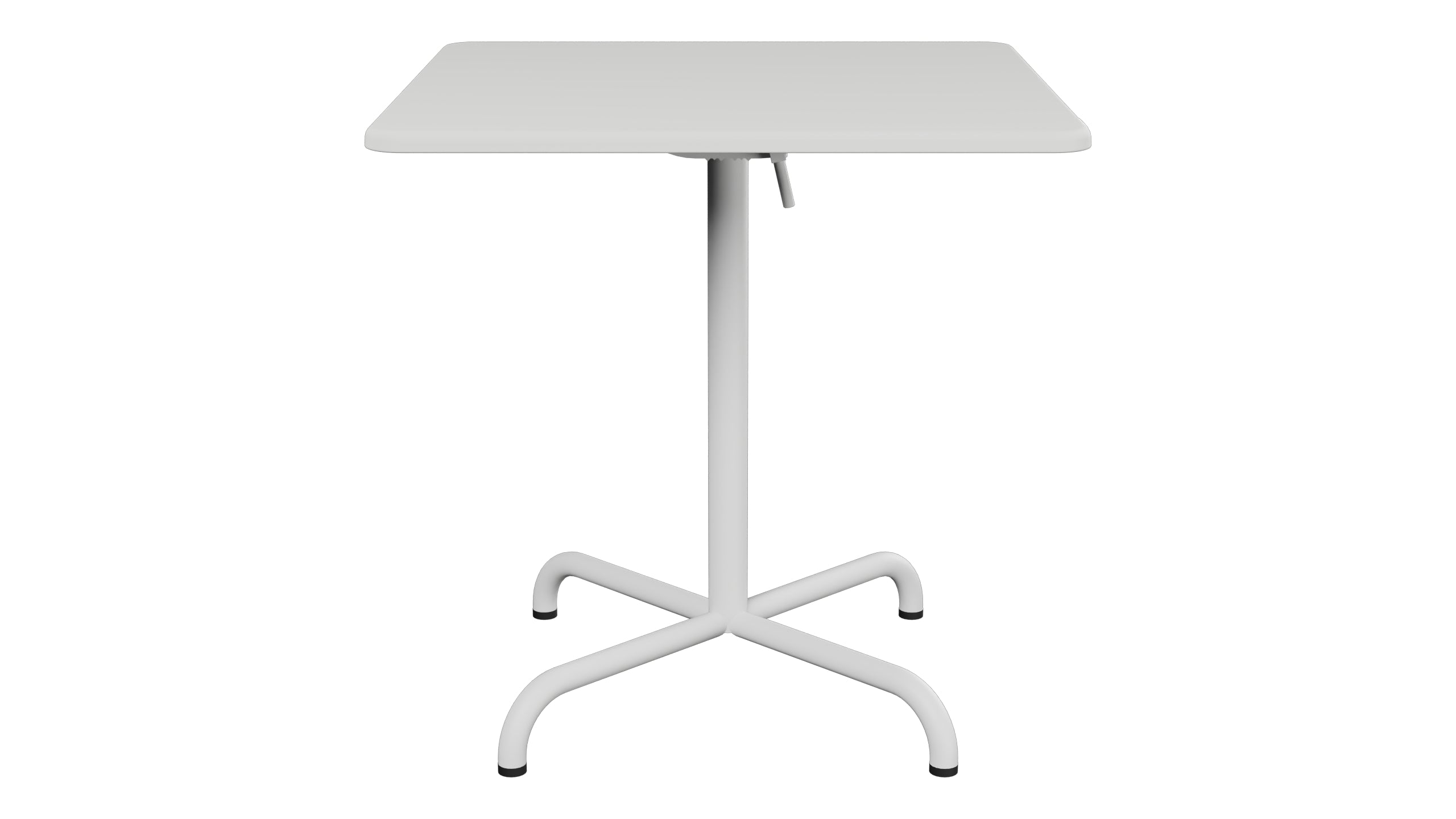 Davos Glasfaser-Gartentisch 70x70 klappbar in Alusilber präsentiert im Onlineshop von KAQTU Design AG. Gartentisch ist von Schaffner