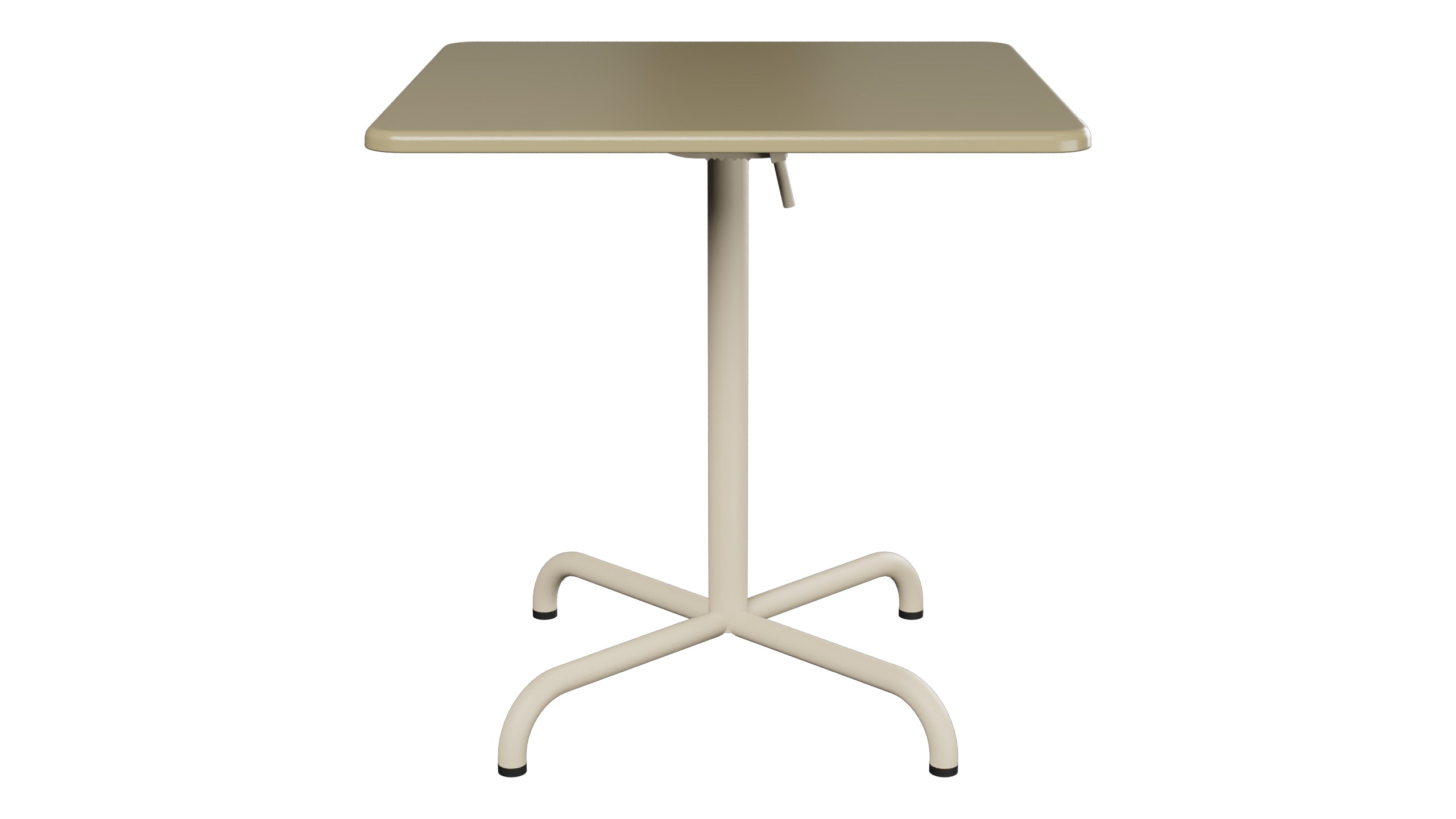 Davos Glasfaser-Gartentisch 70x70 klappbar in Champagner präsentiert im Onlineshop von KAQTU Design AG. Gartentisch ist von Schaffner
