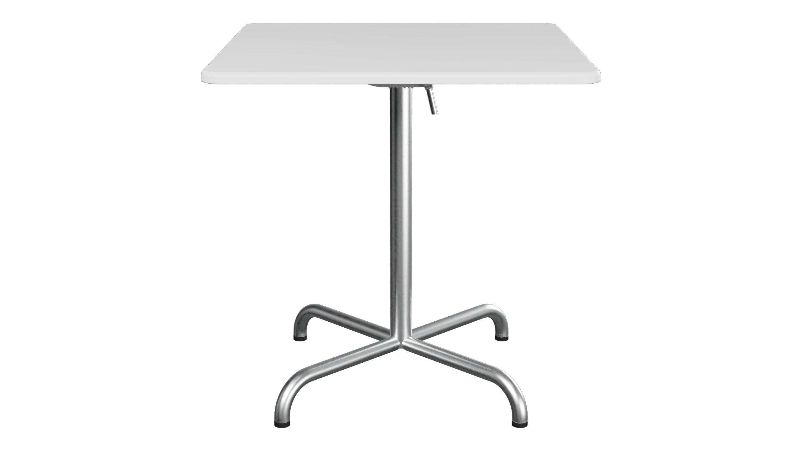 Davos Glasfaser-Gartentisch 70x70 klappbar in Weiss präsentiert im Onlineshop von KAQTU Design AG. Gartentisch ist von Schaffner