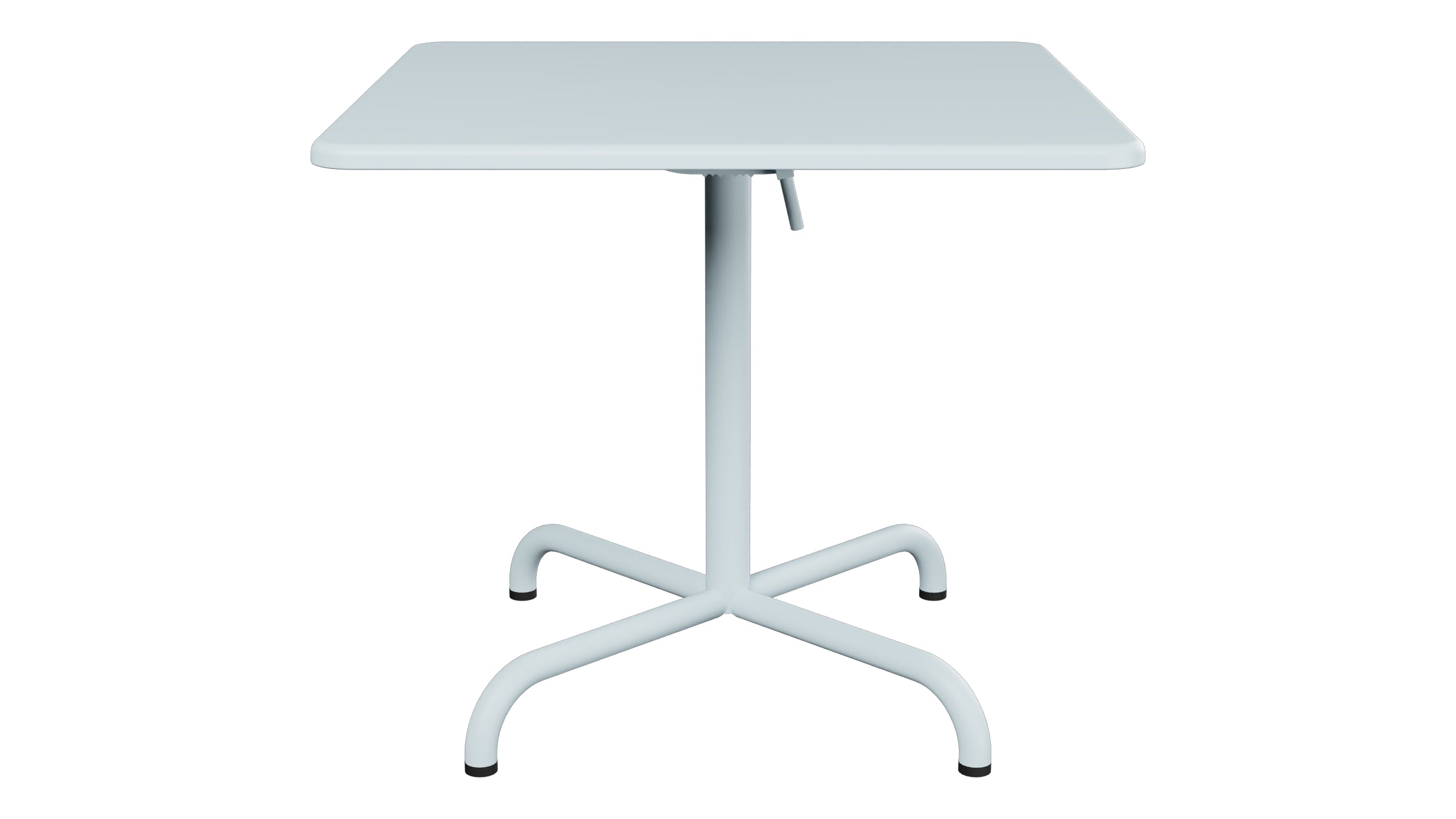 Davos Glasfaser-Salontisch 70x70 / 62 klappbar in Pastellblau präsentiert im Onlineshop von KAQTU Design AG. Beistelltisch Outdoor ist von Schaffner