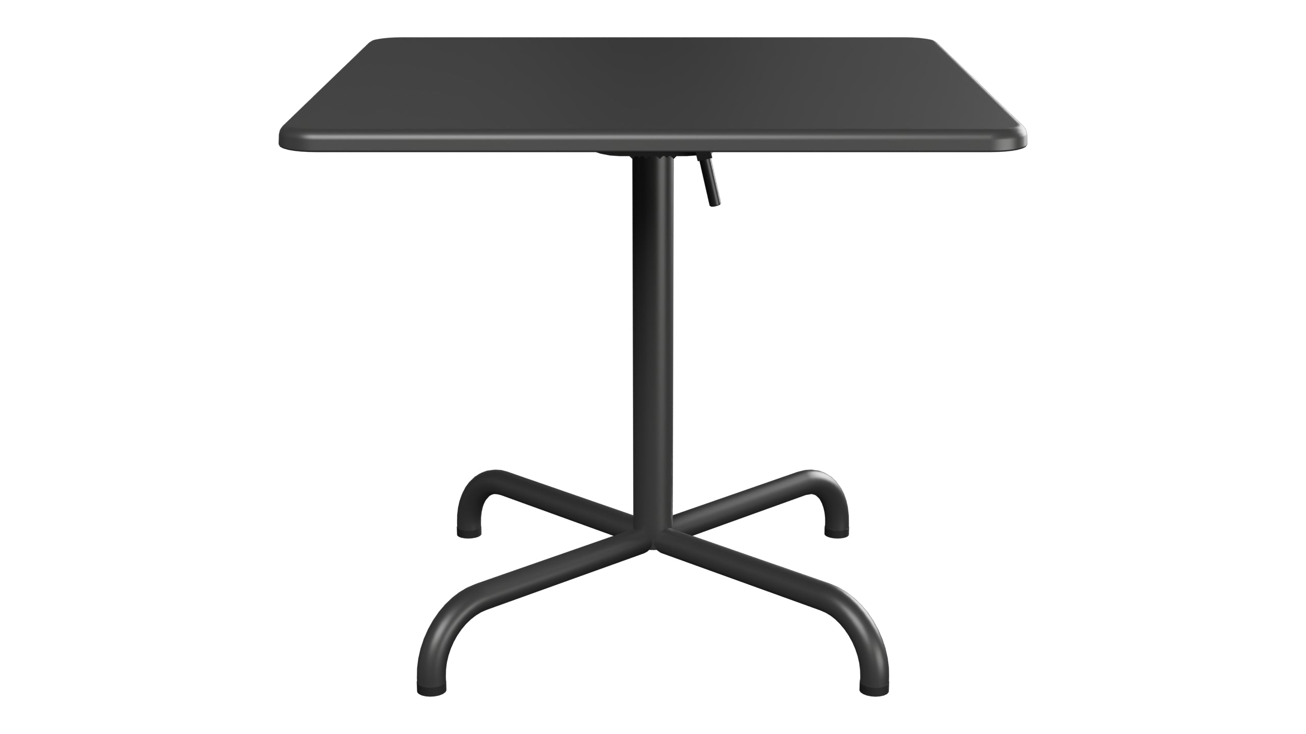 Davos Glasfaser-Salontisch 70x70 / 62 klappbar in Anthrazit präsentiert im Onlineshop von KAQTU Design AG. Beistelltisch Outdoor ist von Schaffner