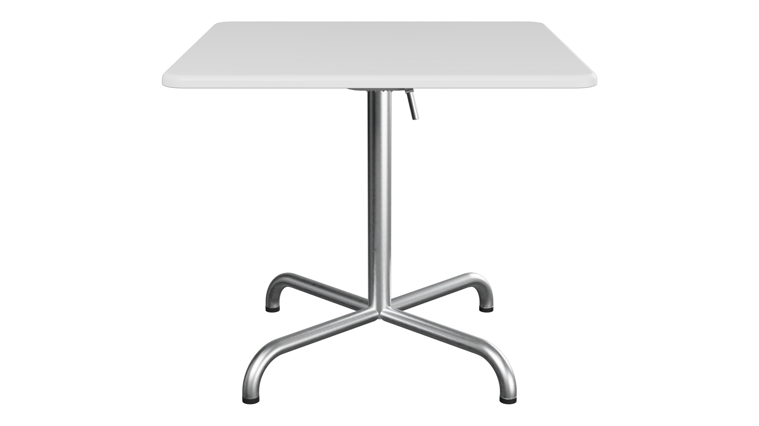 Davos Glasfaser-Salontisch 70x70 / 62 klappbar in Weiss präsentiert im Onlineshop von KAQTU Design AG. Beistelltisch Outdoor ist von Schaffner