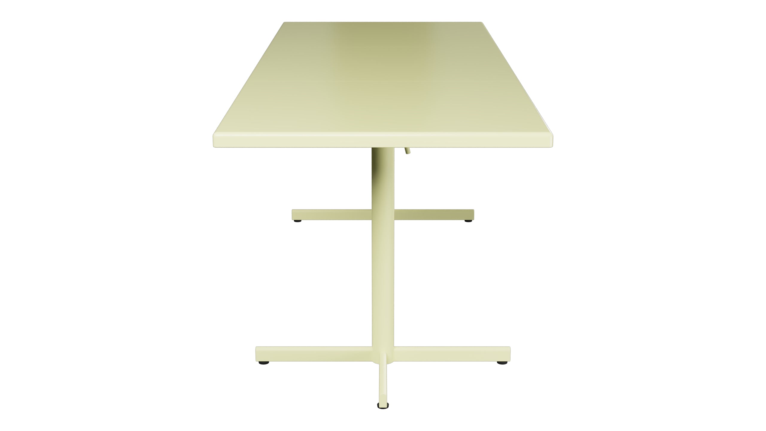Bodensee Glasfaser-Gartentisch 140/210x80 klappbar, ausziehbar  in Buchsbaumgelb präsentiert im Onlineshop von KAQTU Design AG. Gartentisch ist von Schaffner
