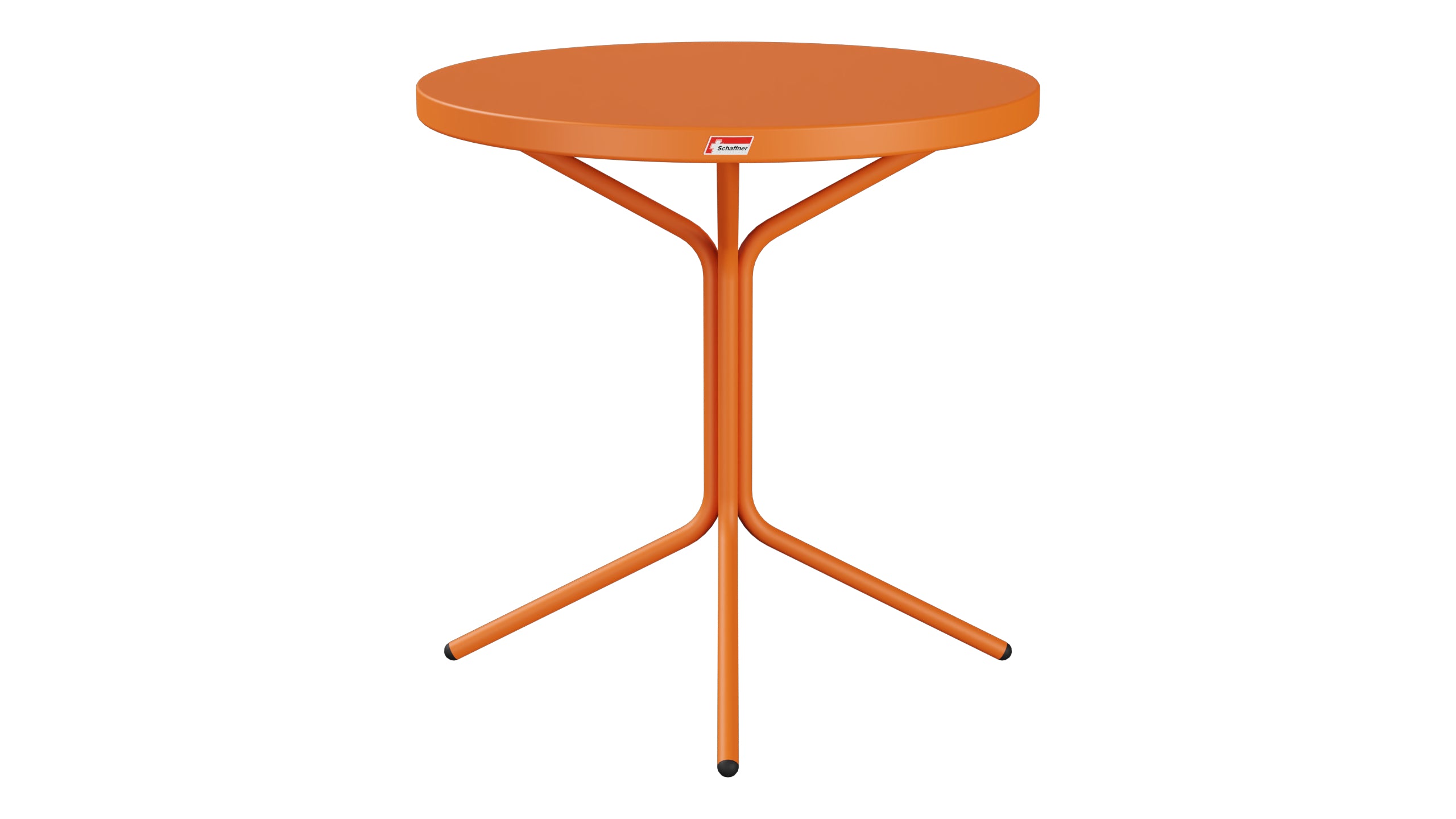 PIX Metall-Beistelltisch Outdoor ø54 / 54 in Orange präsentiert im Onlineshop von KAQTU Design AG. Beistelltisch Outdoor ist von Schaffner