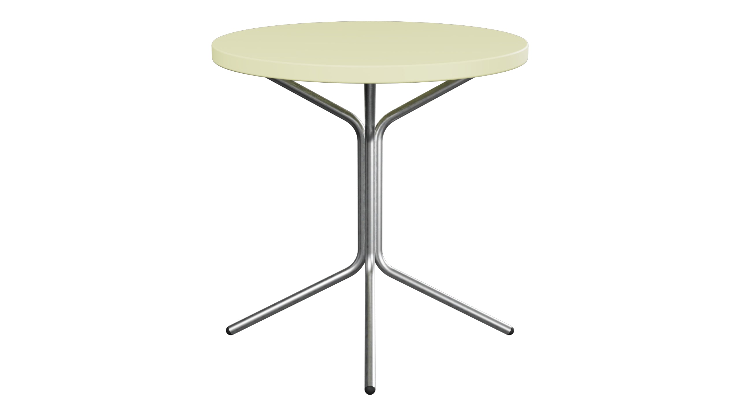 PIX Metall-Beistelltisch Outdoor ø54 / 54 in Buchsbaumgelb präsentiert im Onlineshop von KAQTU Design AG. Beistelltisch Outdoor ist von Schaffner