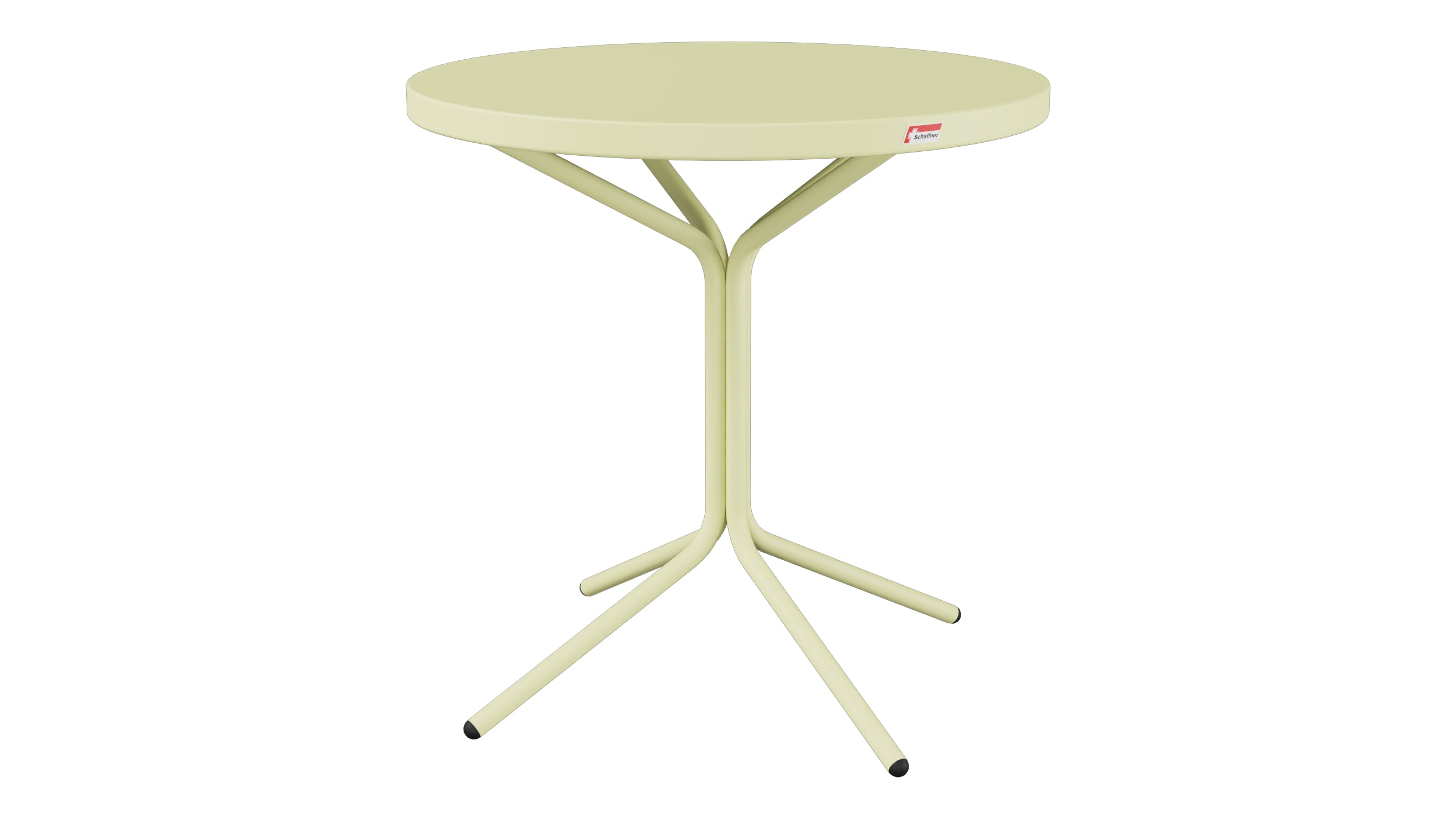 PIX Metall-Beistelltisch Outdoor ø54 / 54 in Buchsbaumgelb präsentiert im Onlineshop von KAQTU Design AG. Beistelltisch Outdoor ist von Schaffner
