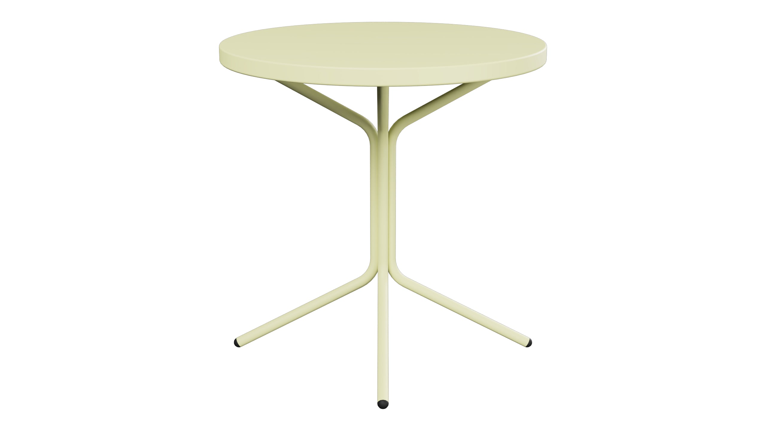 PIX Metall-Beistelltisch Outdoor ø54 / 54 in Buchsbaumgelb präsentiert im Onlineshop von KAQTU Design AG. Beistelltisch Outdoor ist von Schaffner