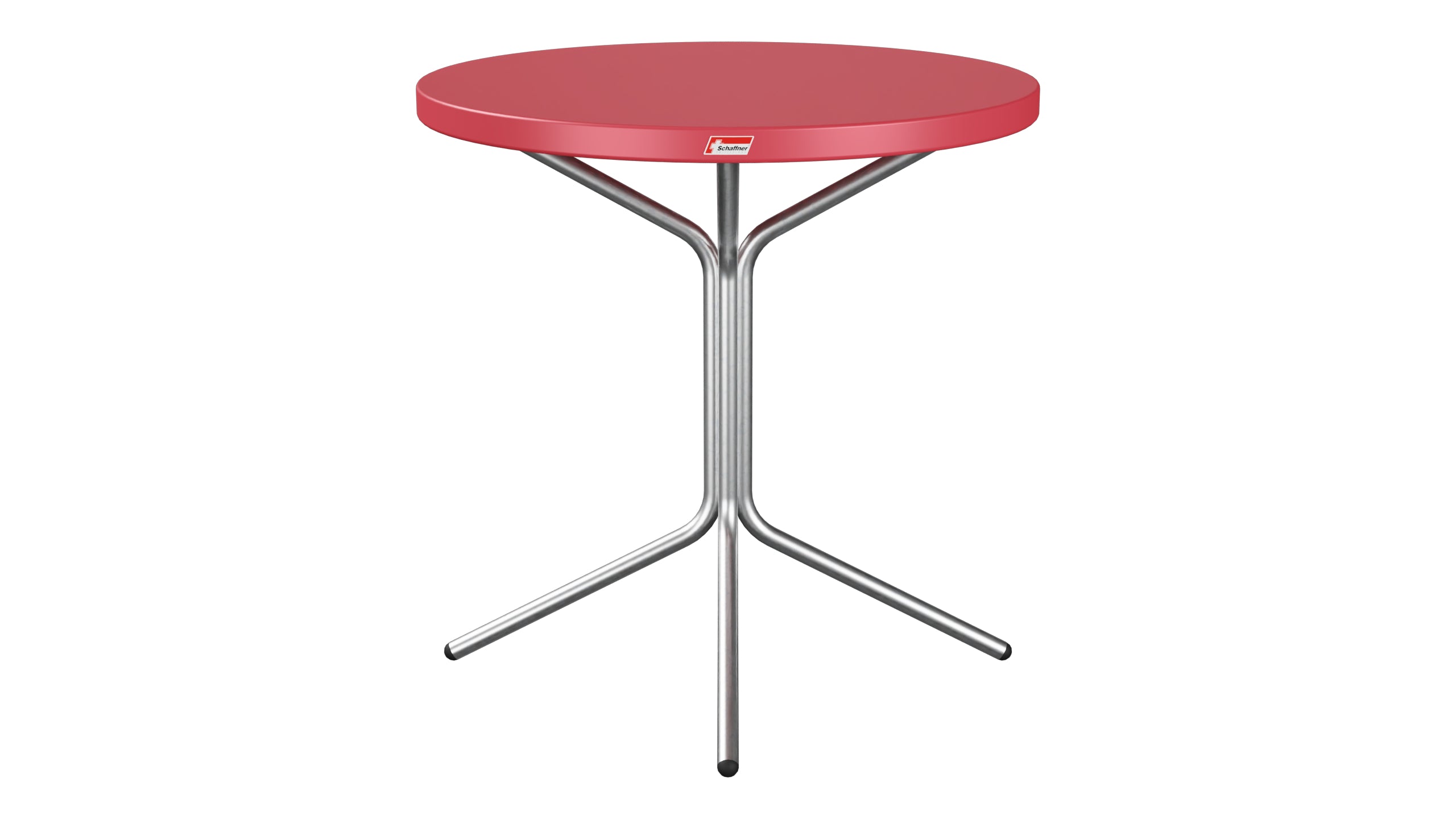 PIX Metall-Beistelltisch Outdoor ø54 / 54 in Ahornrot präsentiert im Onlineshop von KAQTU Design AG. Beistelltisch Outdoor ist von Schaffner