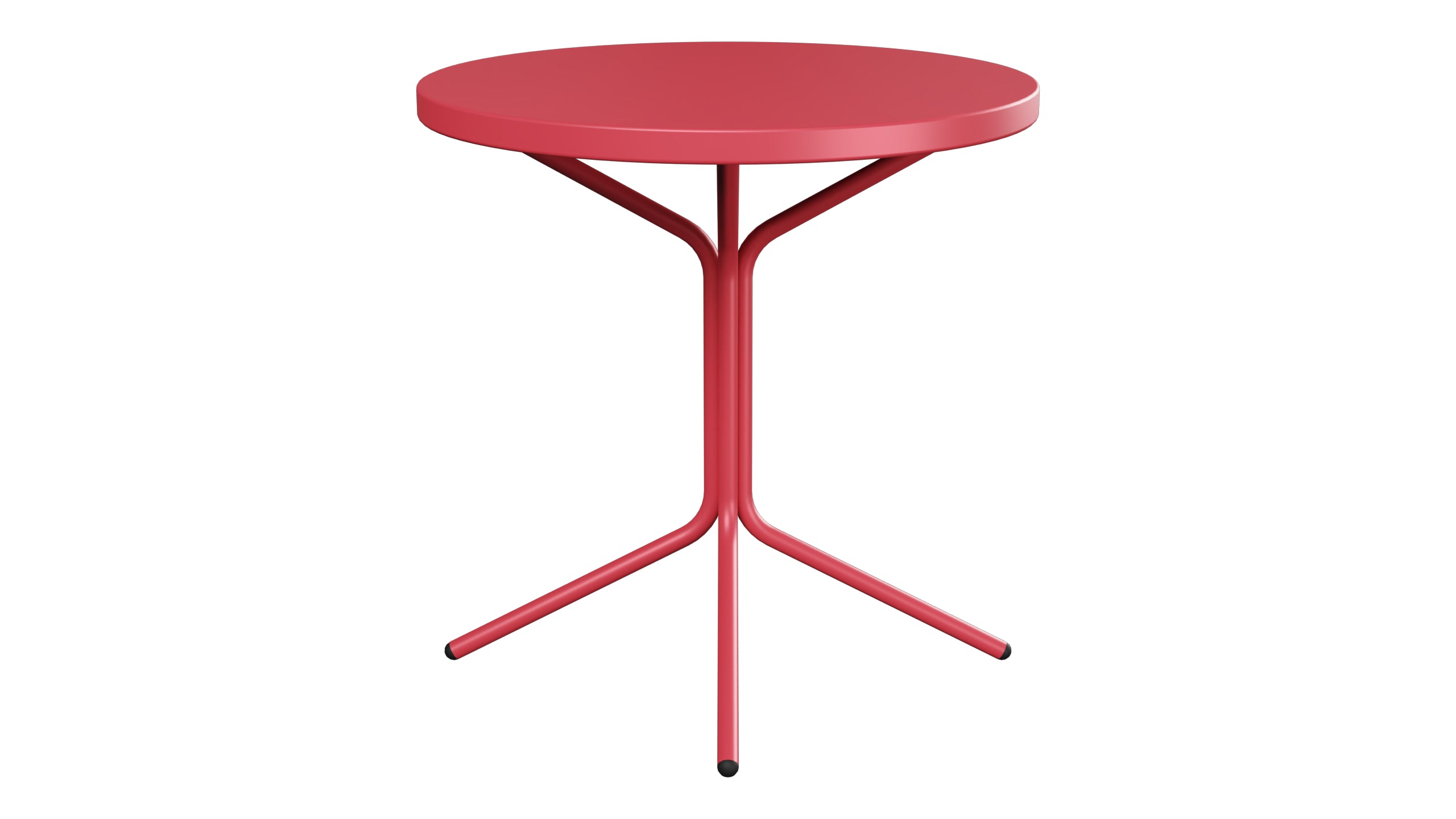 PIX Metall-Beistelltisch Outdoor ø54 / 54 in Ahornrot präsentiert im Onlineshop von KAQTU Design AG. Beistelltisch Outdoor ist von Schaffner