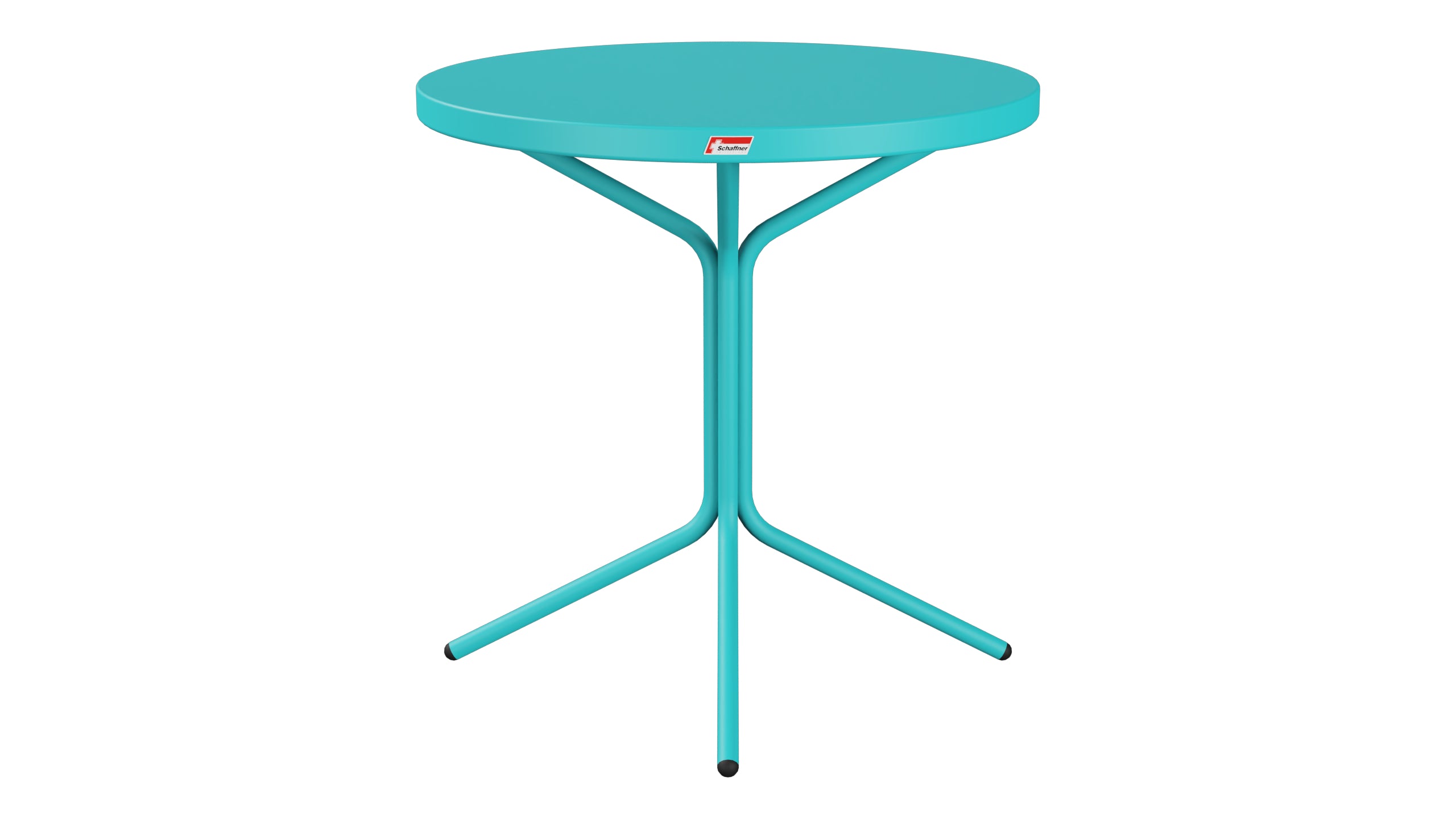 PIX Metall-Beistelltisch Outdoor ø54 / 54 in Türkis präsentiert im Onlineshop von KAQTU Design AG. Beistelltisch Outdoor ist von Schaffner