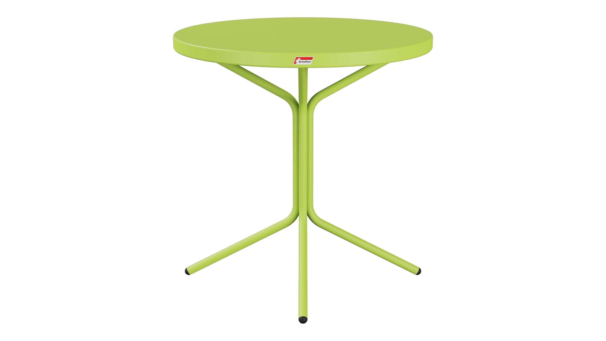 PIX Metall-Beistelltisch Outdoor ø54 / 54 in Hellgrün präsentiert im Onlineshop von KAQTU Design AG. Beistelltisch Outdoor ist von Schaffner