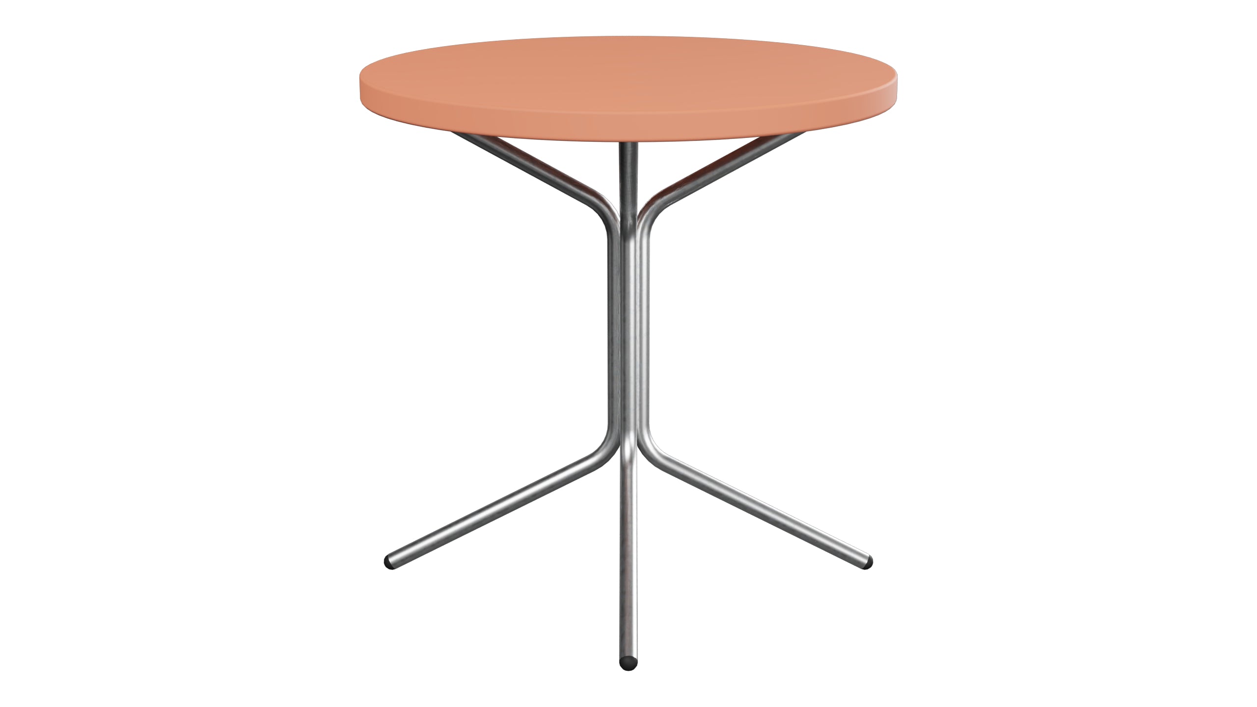 PIX Metall-Beistelltisch Outdoor ø54 / 54 in Pastellterracotta präsentiert im Onlineshop von KAQTU Design AG. Beistelltisch Outdoor ist von Schaffner