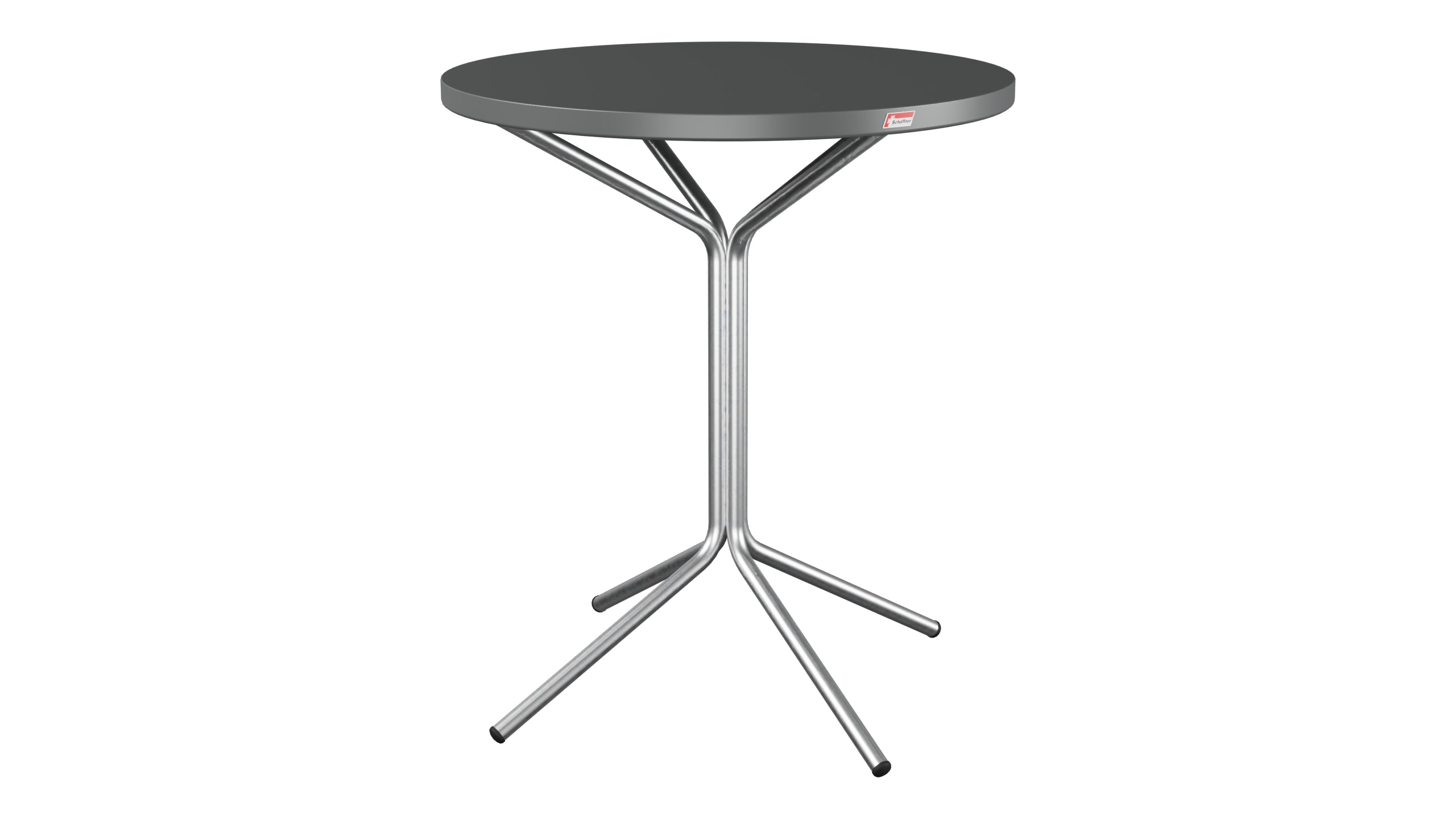 PIX Metall-Gartentisch ø60 / 70 in Graphit präsentiert im Onlineshop von KAQTU Design AG. Gartentisch ist von Schaffner