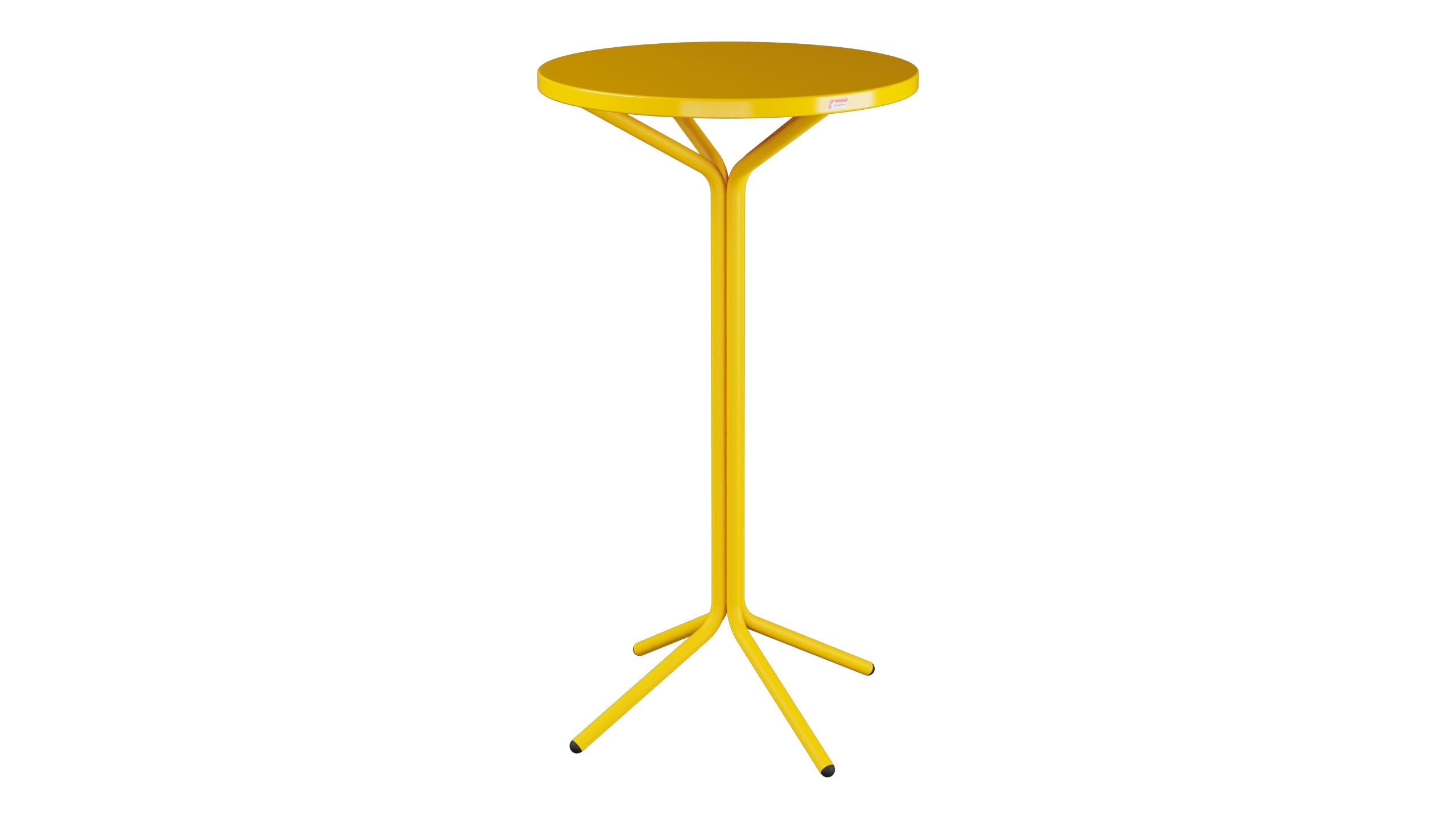 PIX Metall-Stehtisch Outdoor ø60 / 110 in Gelb präsentiert im Onlineshop von KAQTU Design AG. Hochtisch Outdoor ist von Schaffner