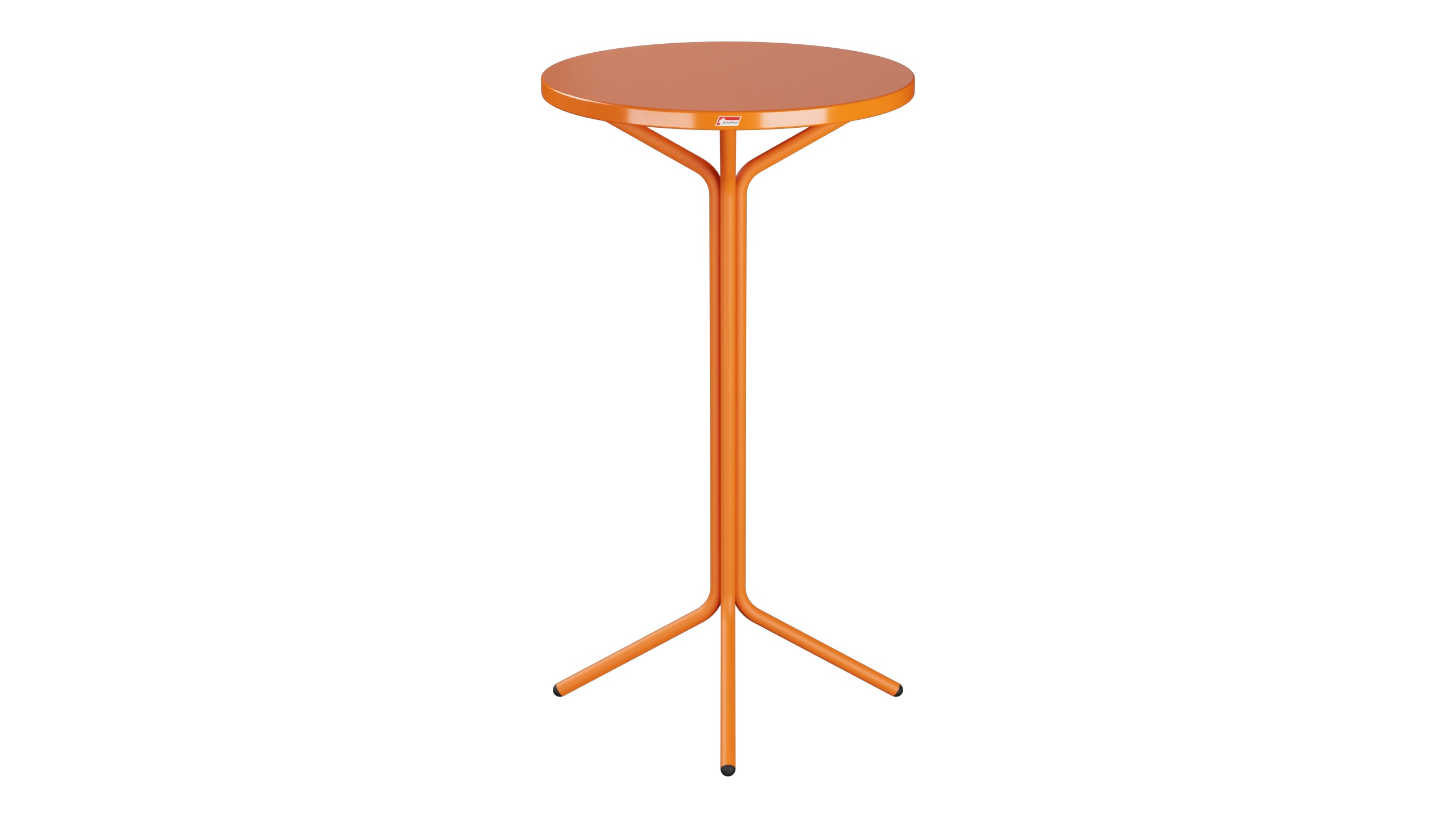 PIX Metall-Stehtisch Outdoor ø60 / 110 in Orange präsentiert im Onlineshop von KAQTU Design AG. Hochtisch Outdoor ist von Schaffner
