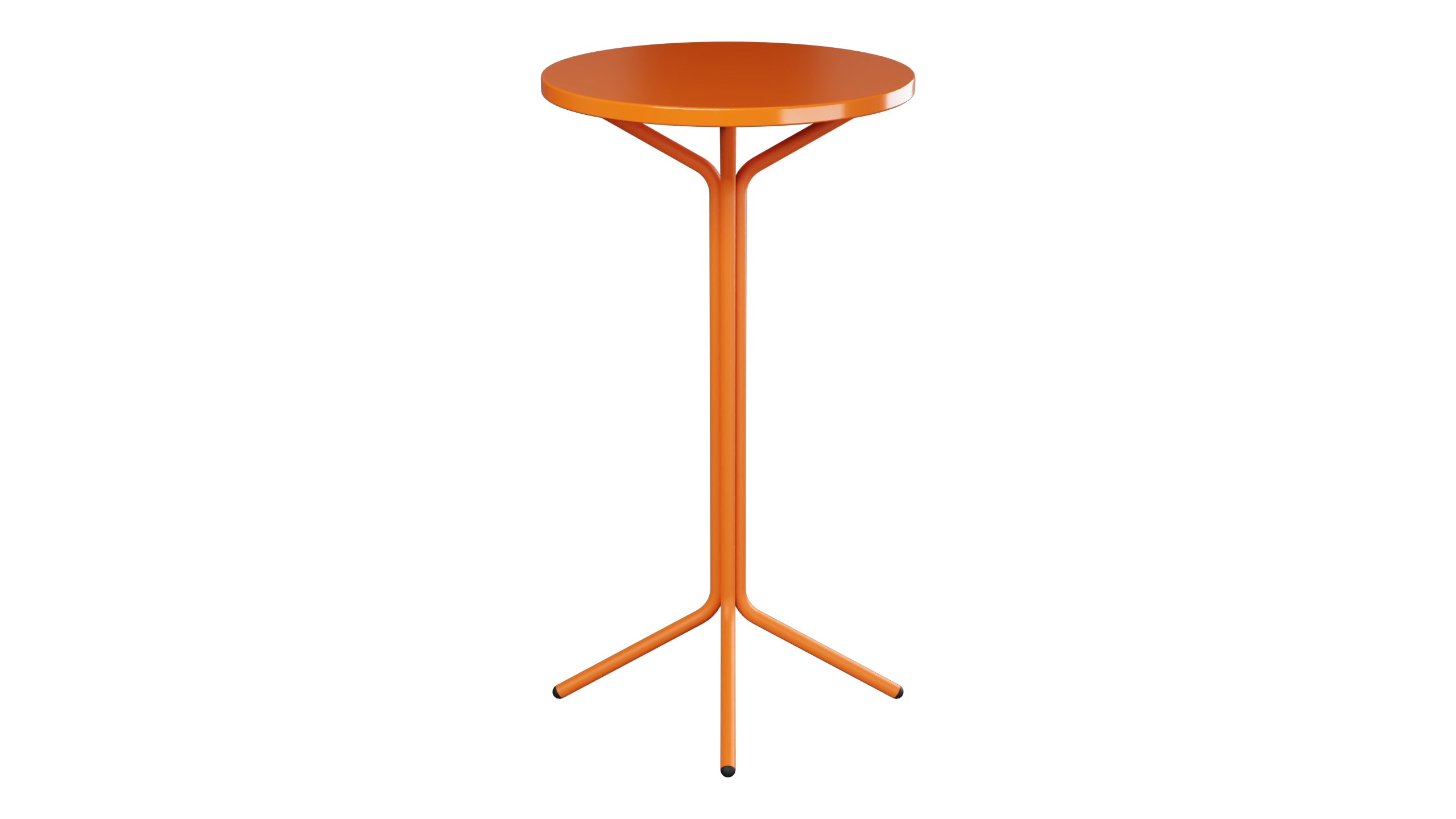 PIX Metall-Stehtisch Outdoor ø60 / 110 in Orange präsentiert im Onlineshop von KAQTU Design AG. Hochtisch Outdoor ist von Schaffner
