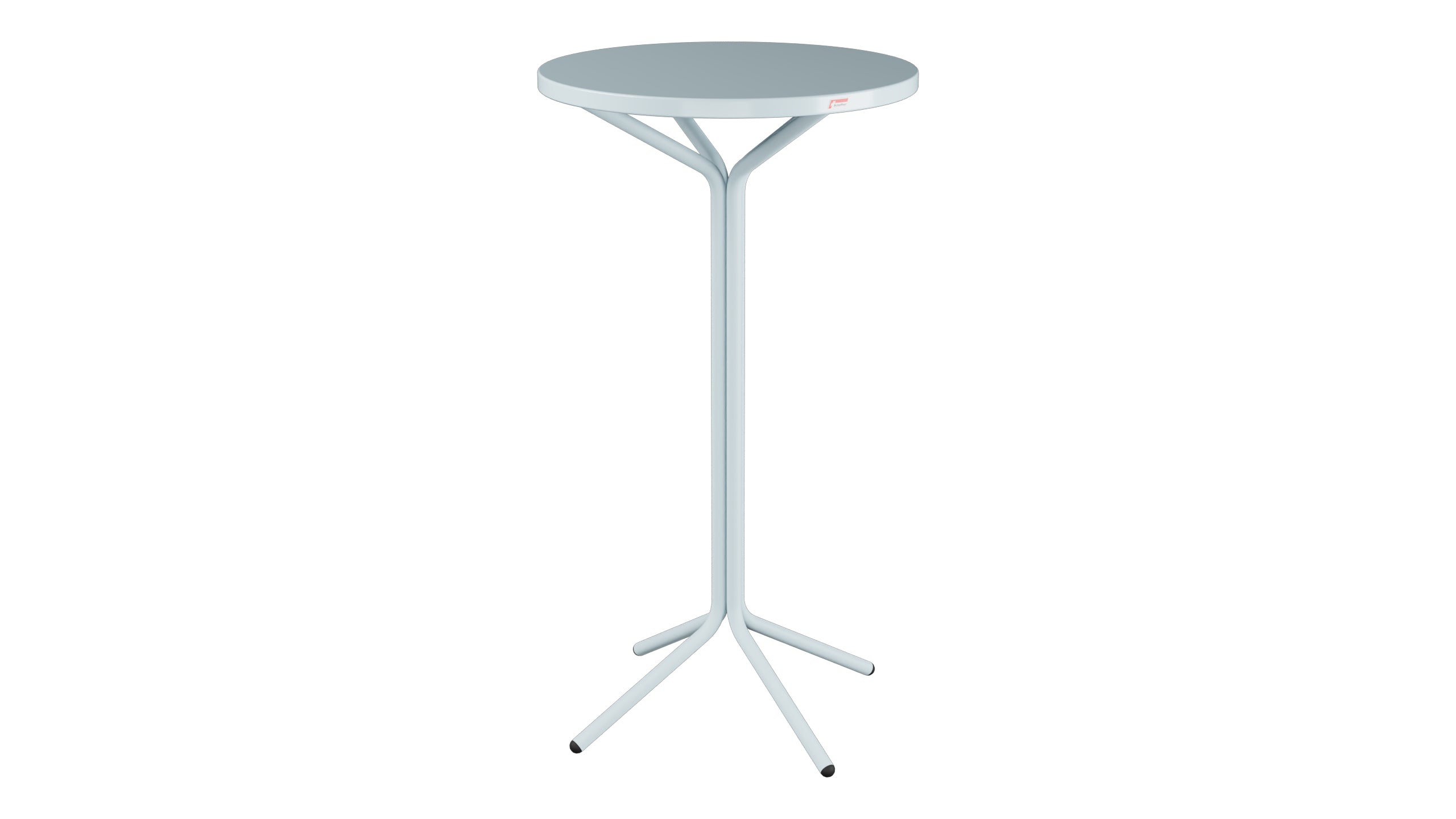 PIX Metall-Stehtisch Outdoor ø60 / 110 in Pastellblau präsentiert im Onlineshop von KAQTU Design AG. Hochtisch Outdoor ist von Schaffner