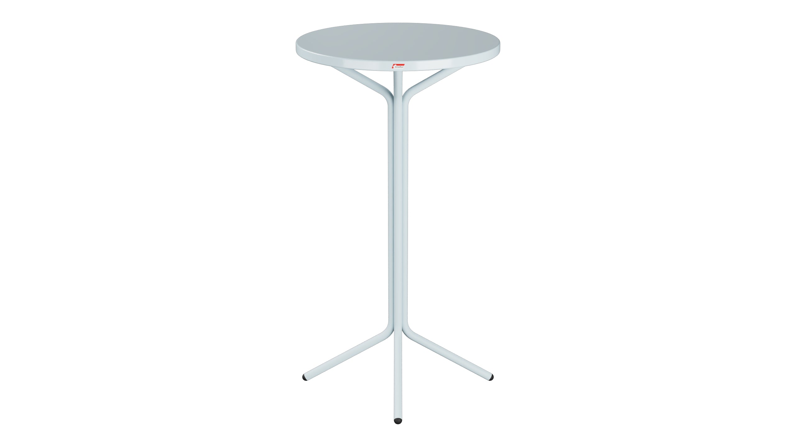 PIX Metall-Stehtisch Outdoor ø60 / 110 in Pastellblau präsentiert im Onlineshop von KAQTU Design AG. Hochtisch Outdoor ist von Schaffner