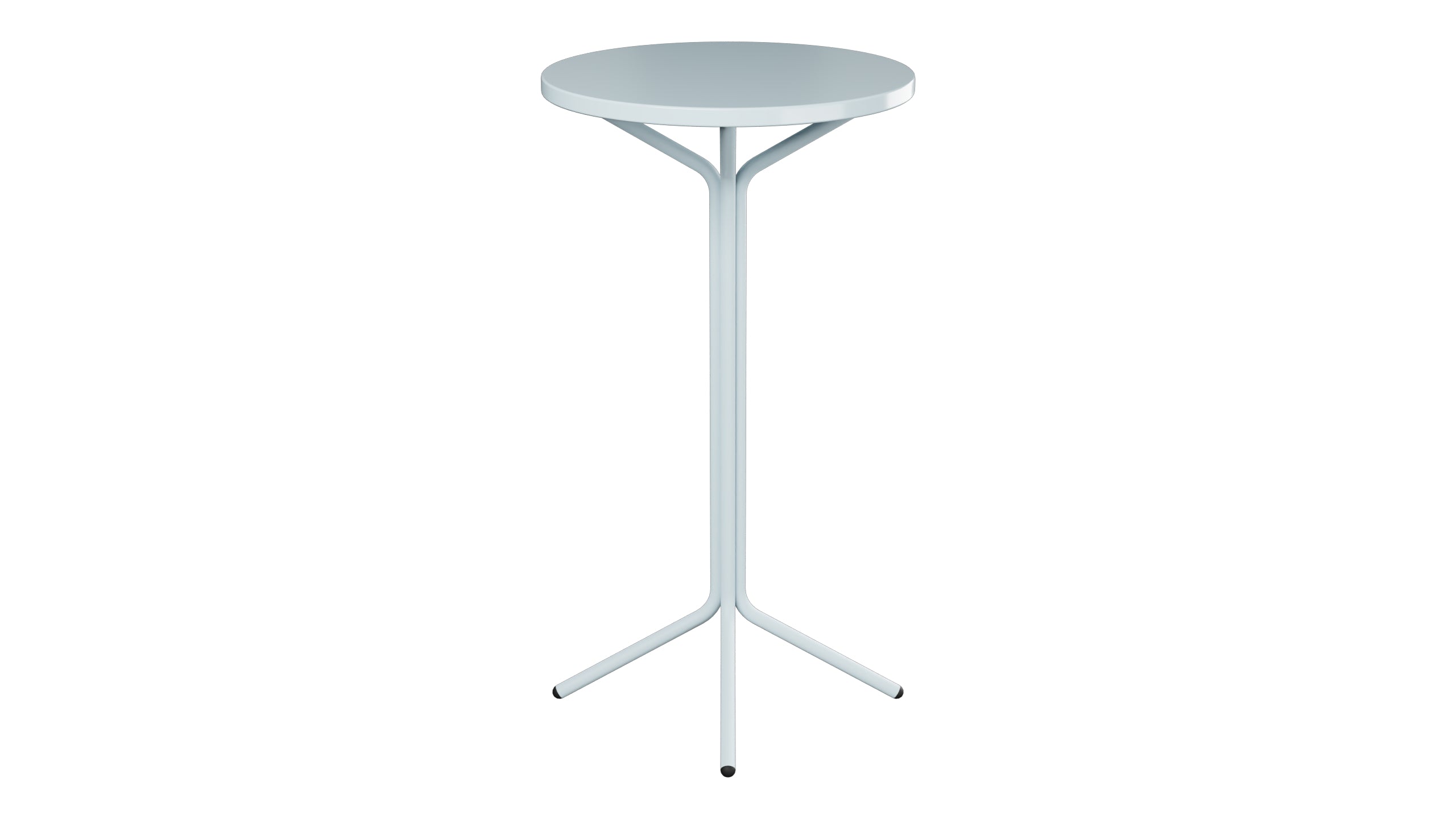 PIX Metall-Stehtisch Outdoor ø60 / 110 in Pastellblau präsentiert im Onlineshop von KAQTU Design AG. Hochtisch Outdoor ist von Schaffner