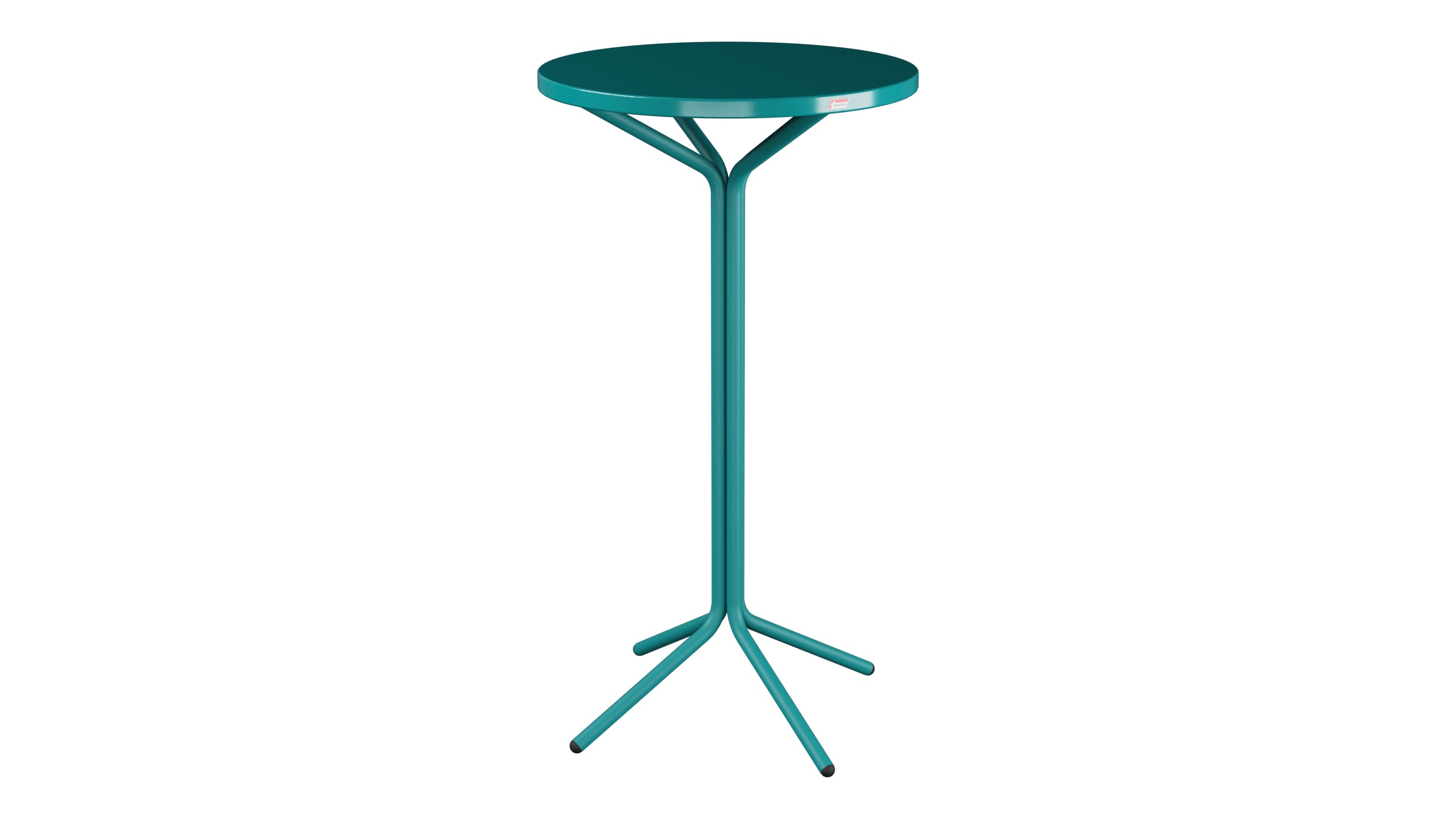 PIX Metall-Stehtisch Outdoor ø60 / 110 in Kaliblau präsentiert im Onlineshop von KAQTU Design AG. Hochtisch Outdoor ist von Schaffner