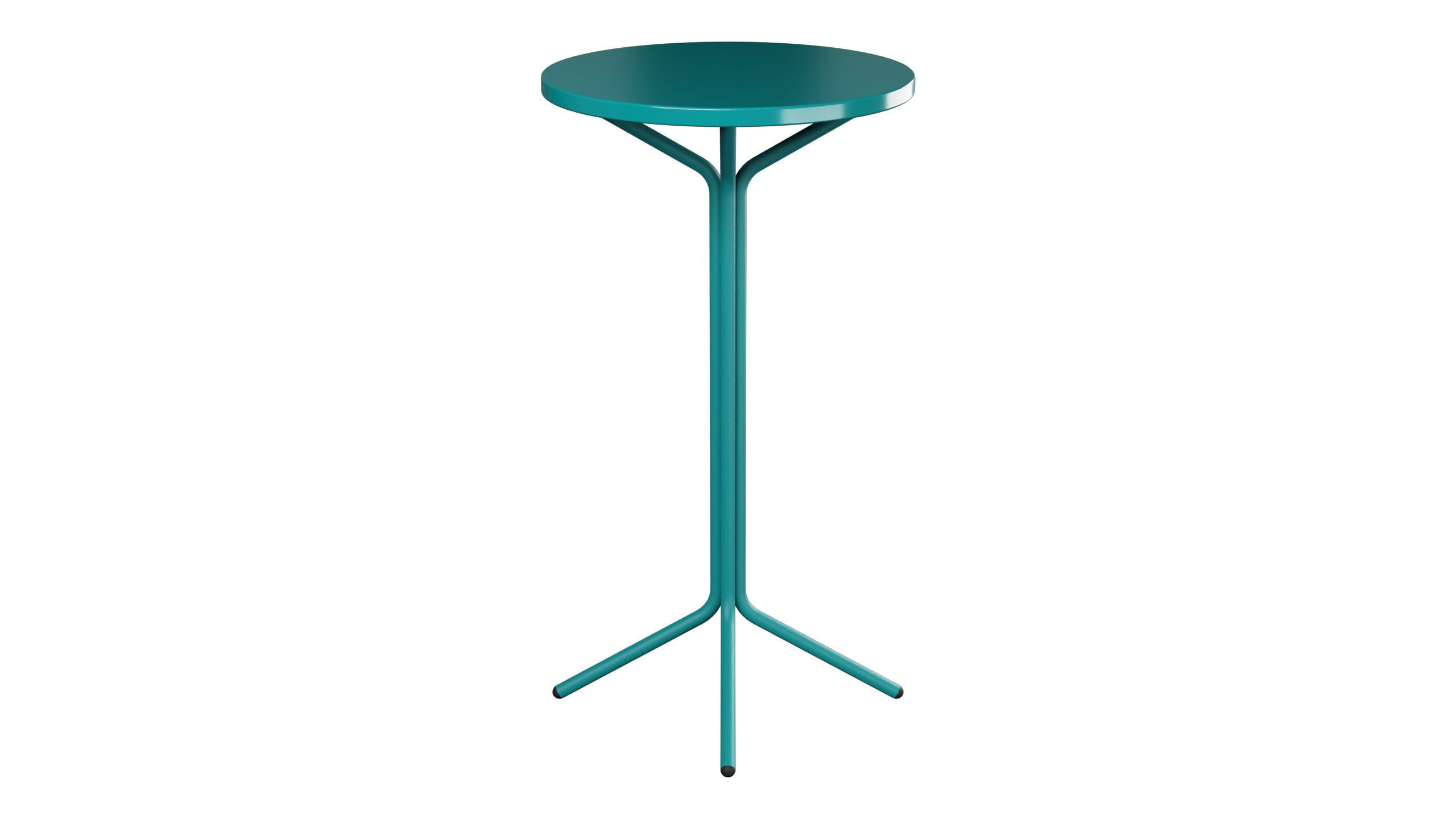 PIX Metall-Stehtisch Outdoor ø60 / 110 in Kaliblau präsentiert im Onlineshop von KAQTU Design AG. Hochtisch Outdoor ist von Schaffner