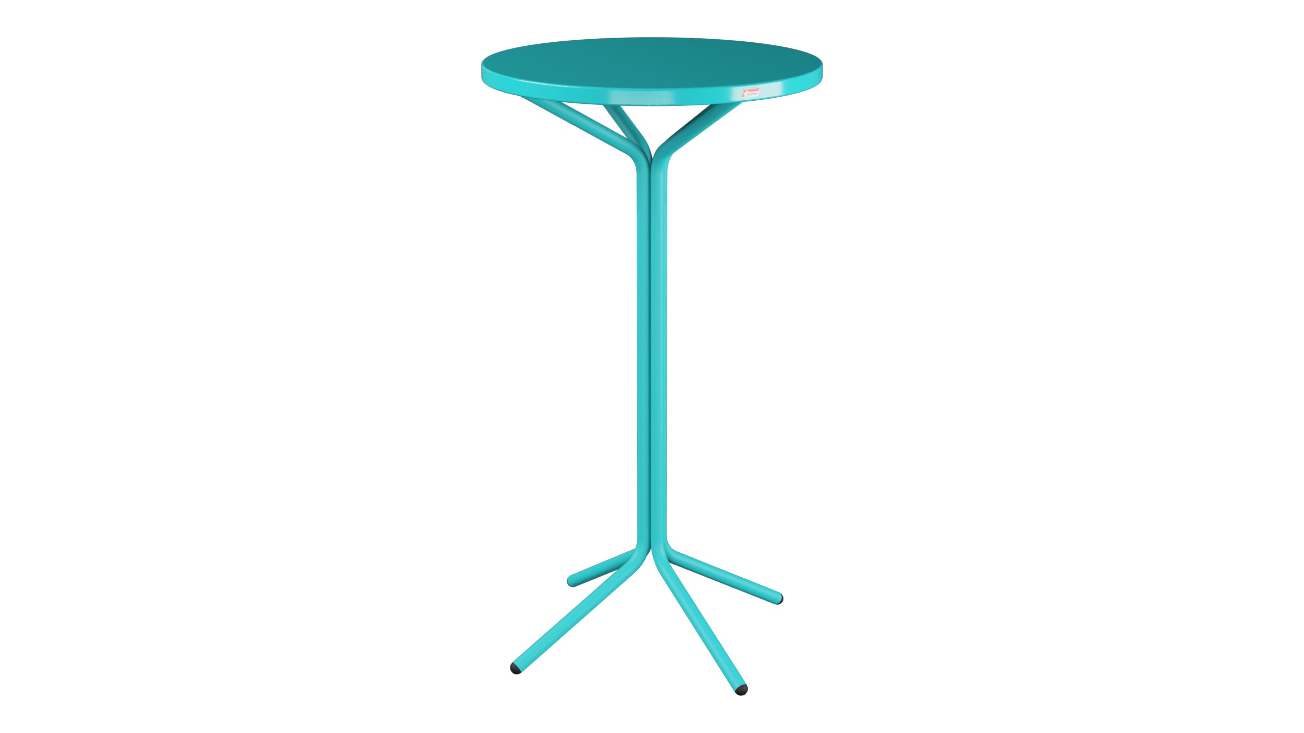 PIX Metall-Stehtisch Outdoor ø60 / 110 in Türkis präsentiert im Onlineshop von KAQTU Design AG. Hochtisch Outdoor ist von Schaffner