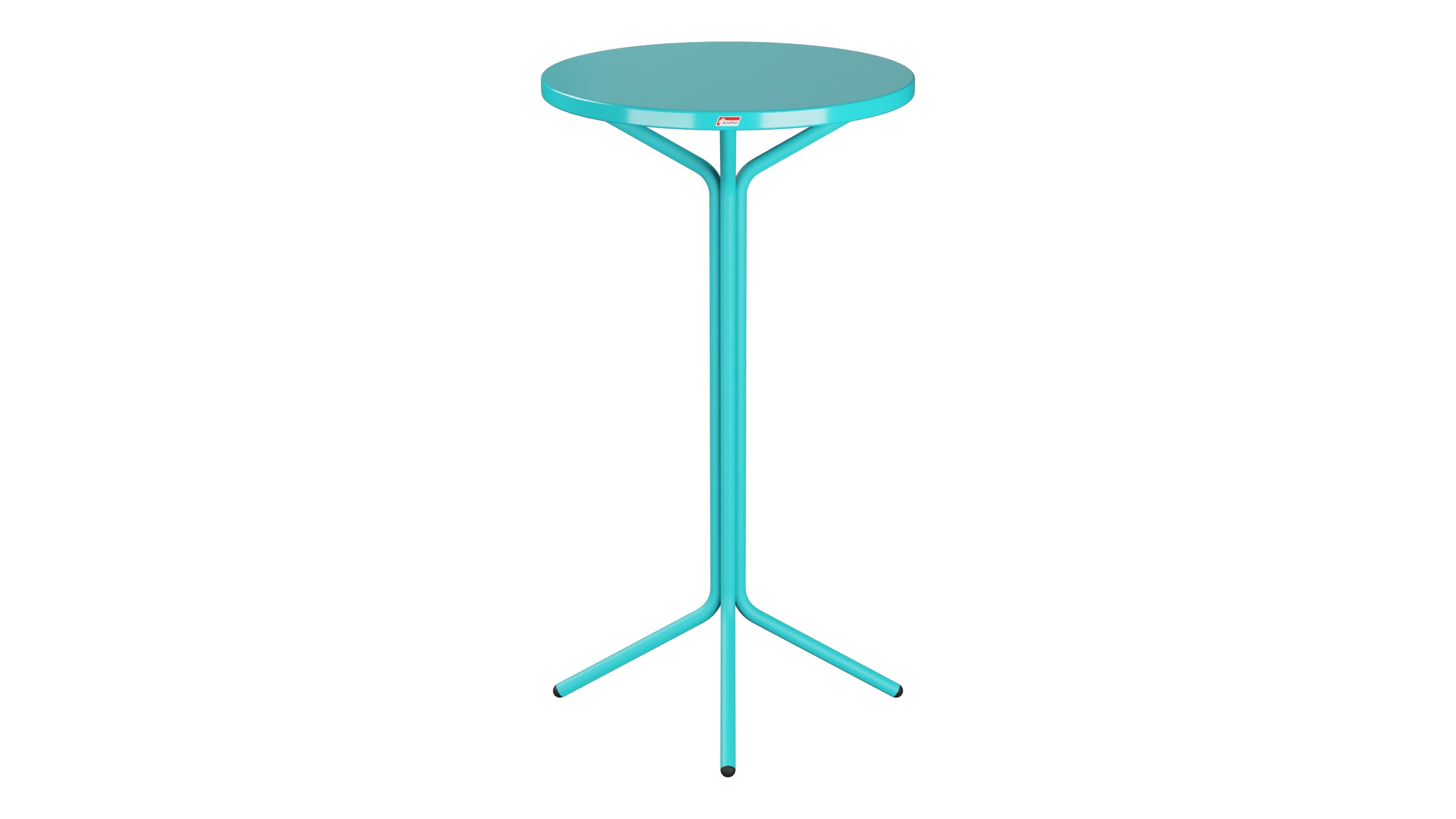 PIX Metall-Stehtisch Outdoor ø60 / 110 in Türkis präsentiert im Onlineshop von KAQTU Design AG. Hochtisch Outdoor ist von Schaffner